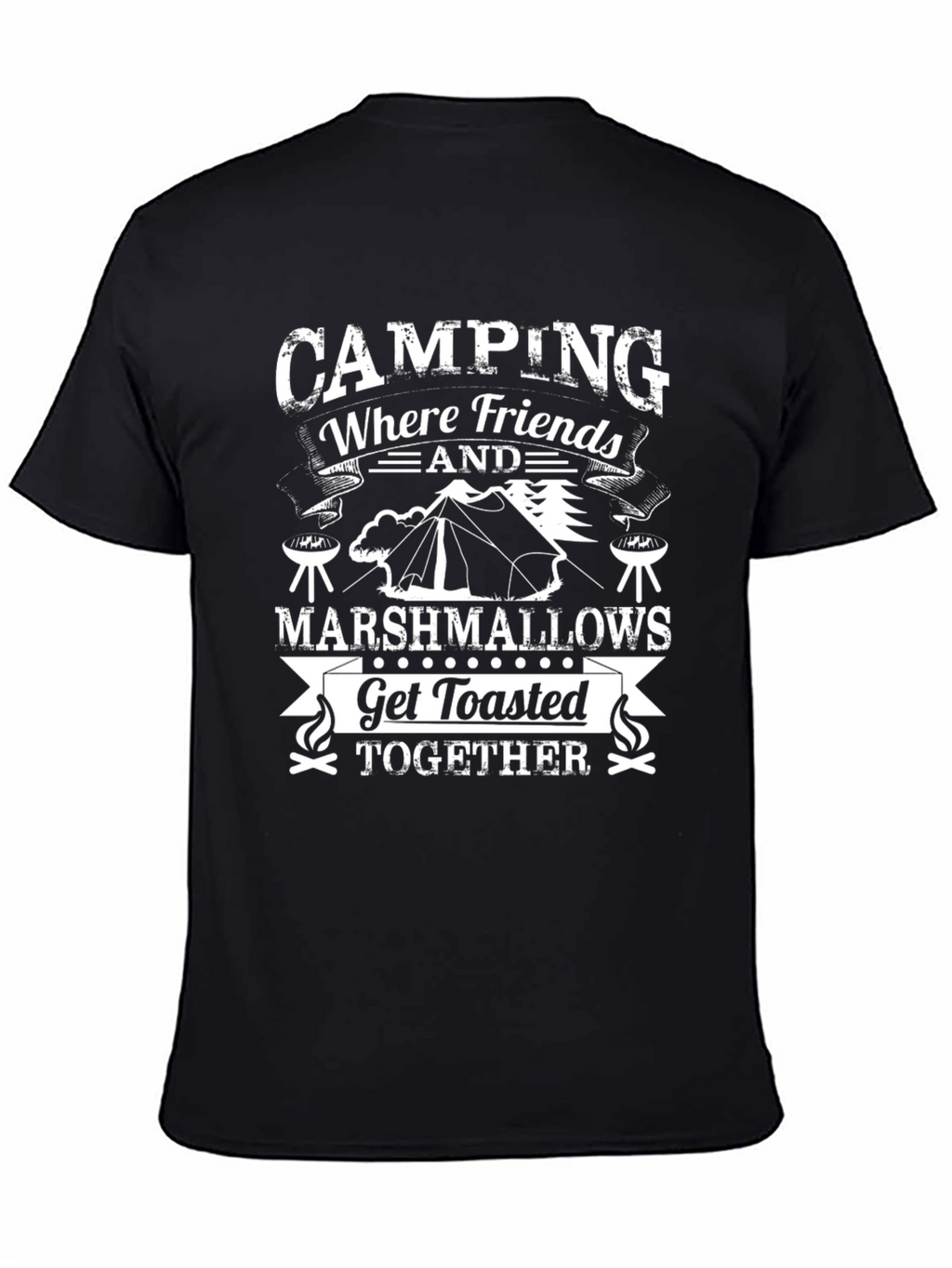Camping Friends Marshmallows T-Shirt