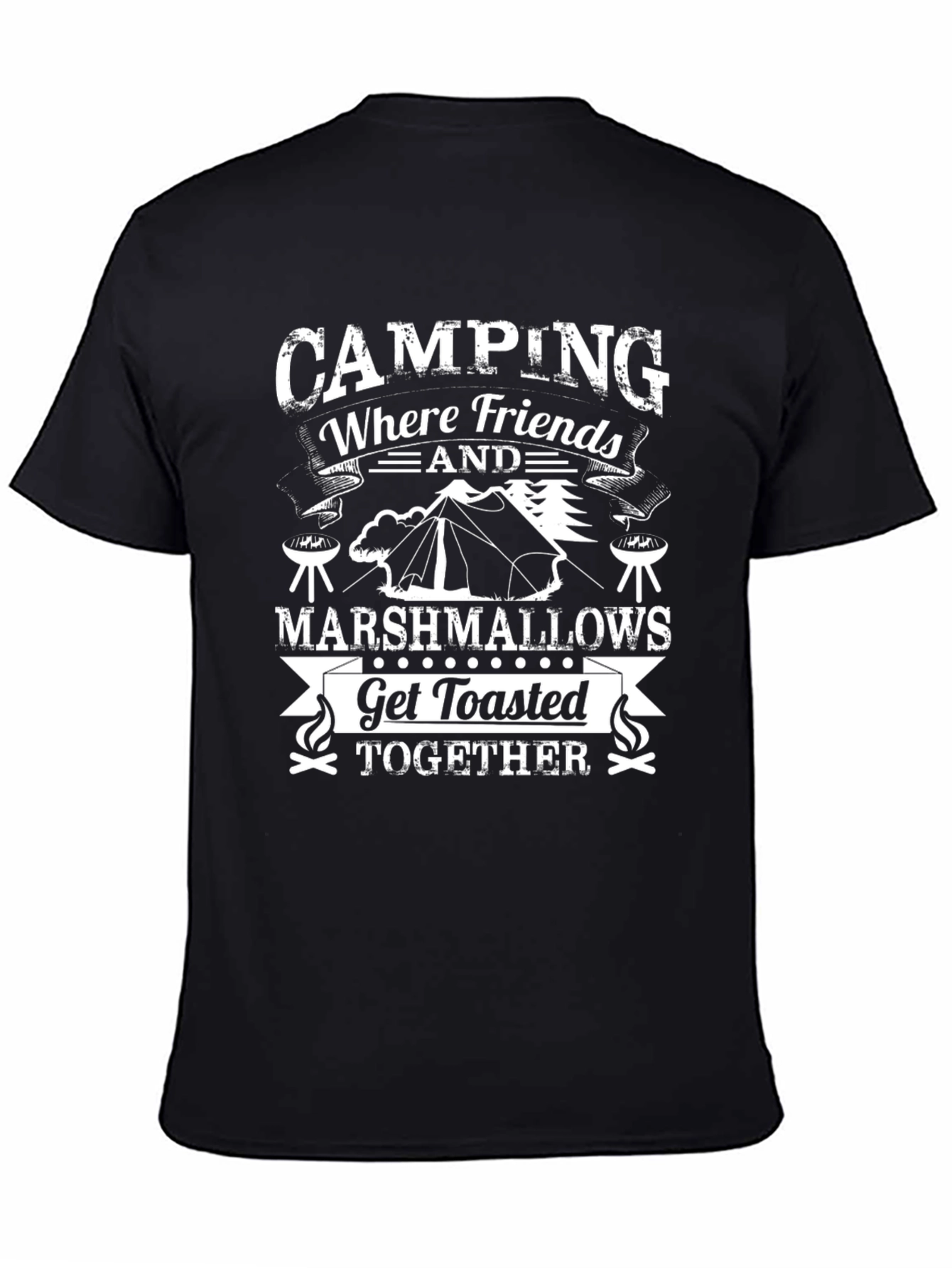 Camping Friends Marshmallows T-Shirt