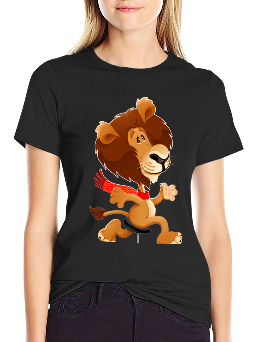 Cartoon Lion T-Shirt - Fun & Unique Design