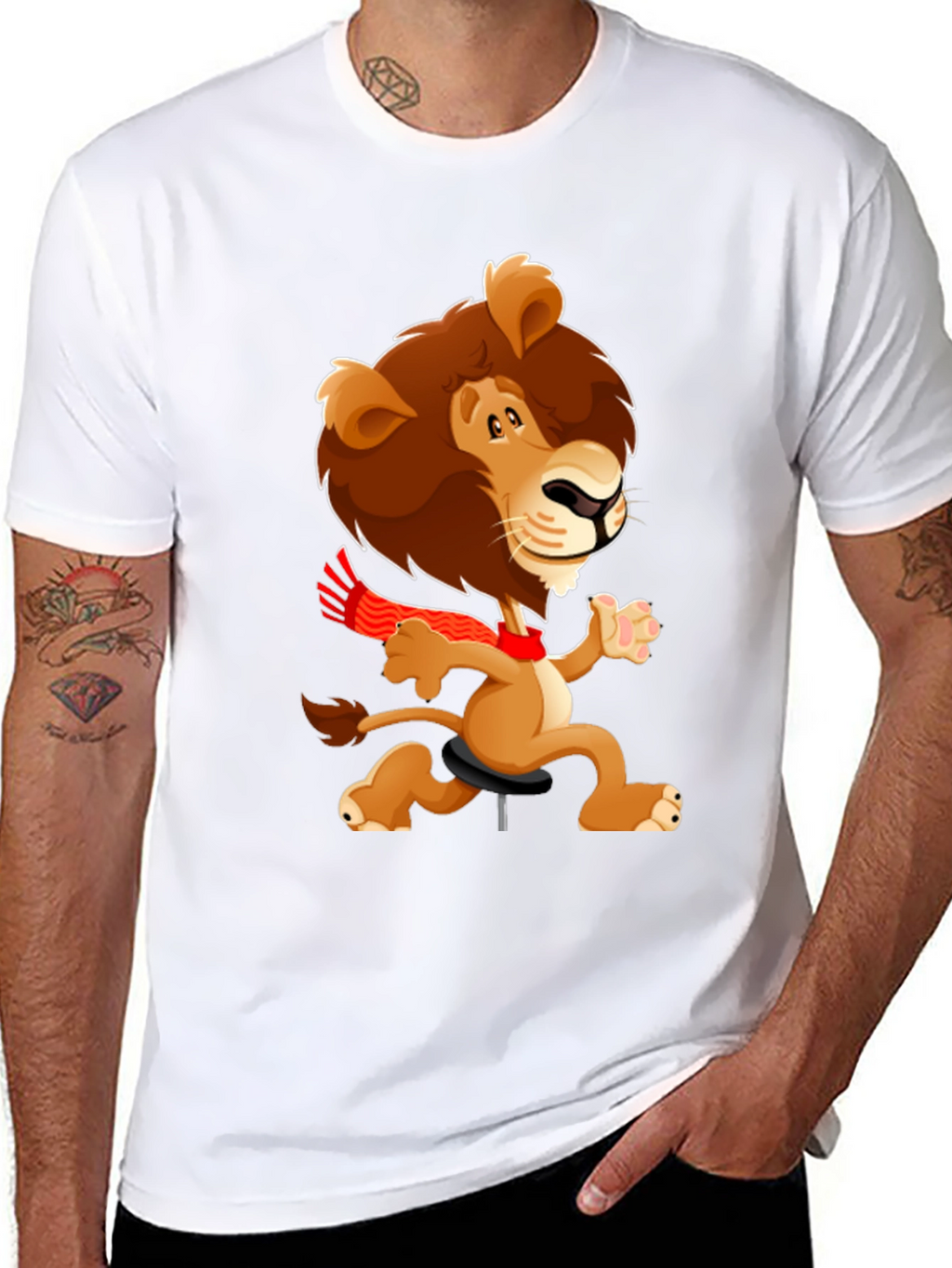 Cartoon Lion T-Shirt - Fun & Unique Design