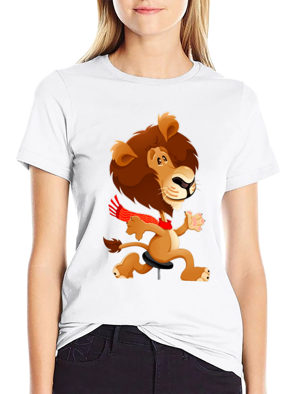 Cartoon Lion T-Shirt - Fun & Unique Design