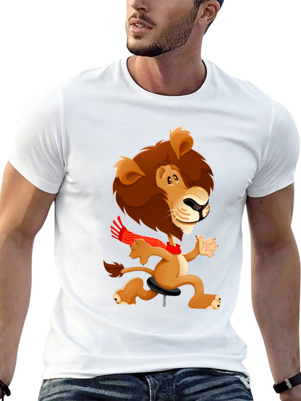 Cartoon Lion T-Shirt - Fun & Unique Design