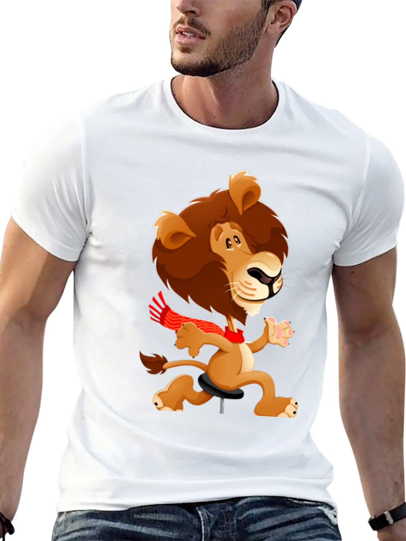 Cartoon Lion T-Shirt - Fun & Unique Design