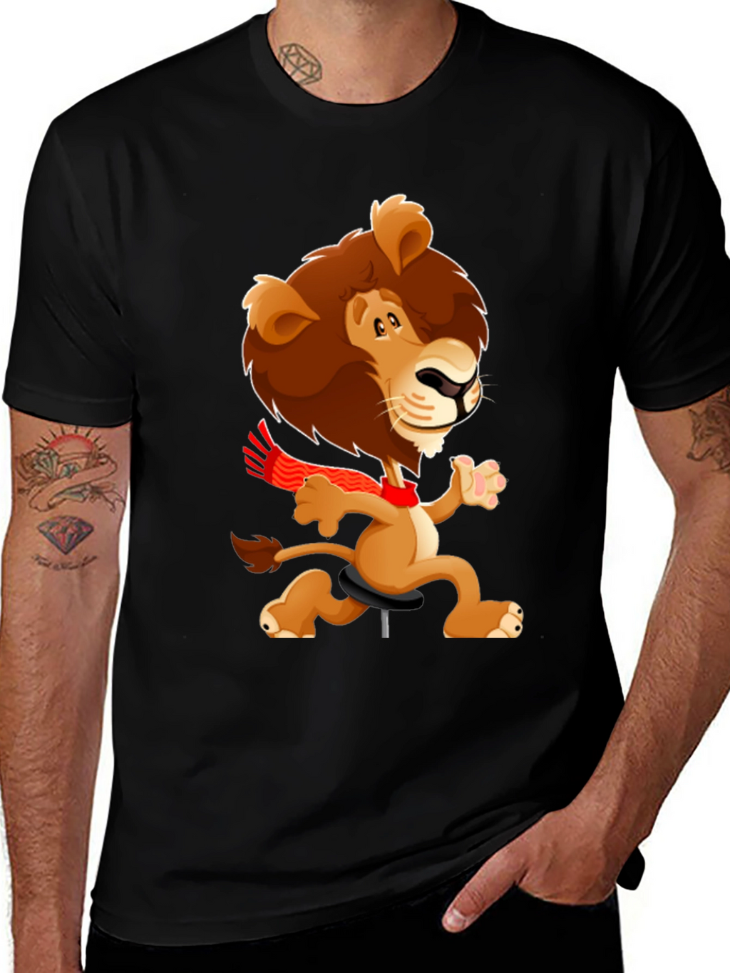 Cartoon Lion T-Shirt - Fun & Unique Design