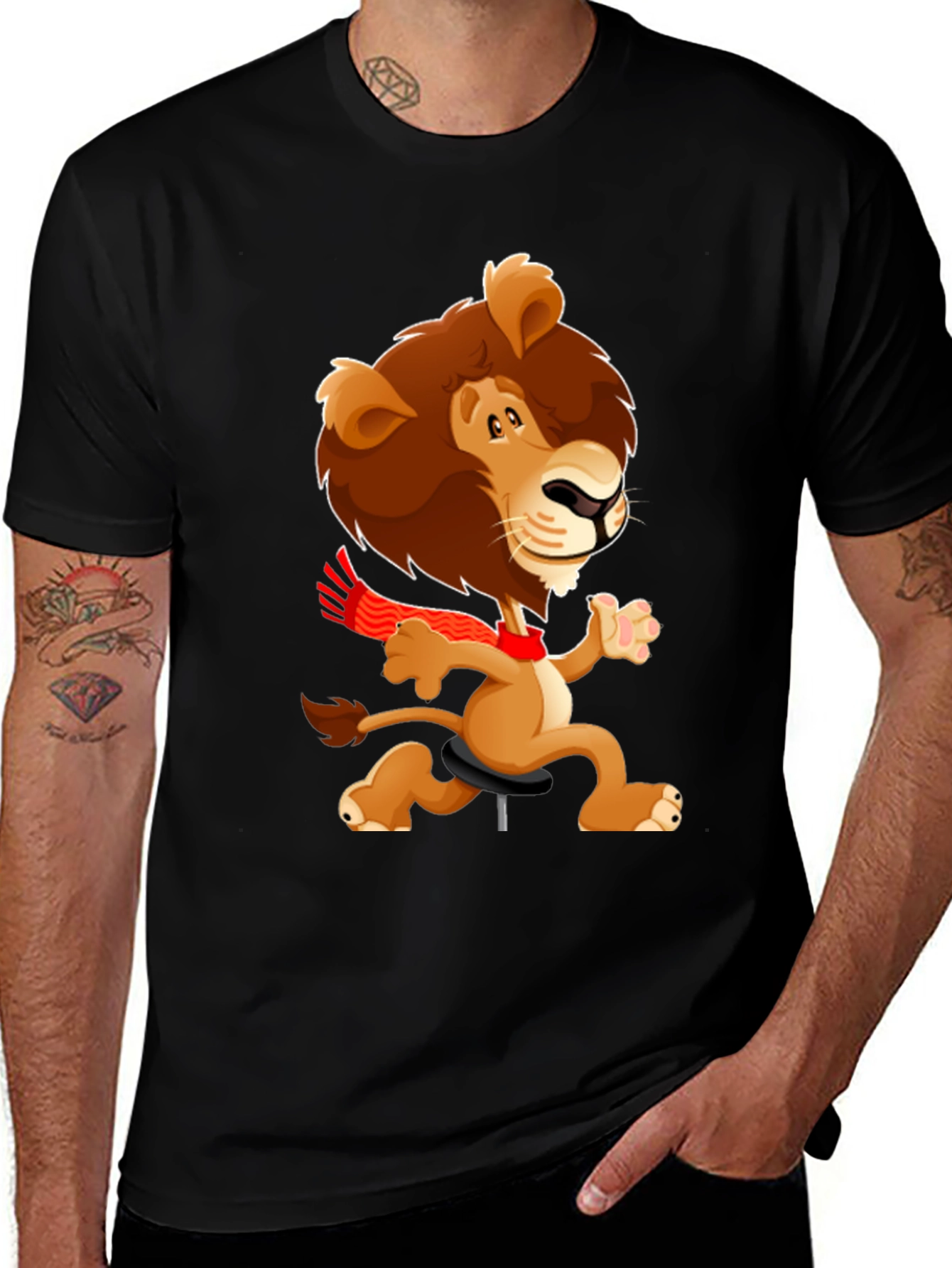 Cartoon Lion T-Shirt - Fun & Unique Design
