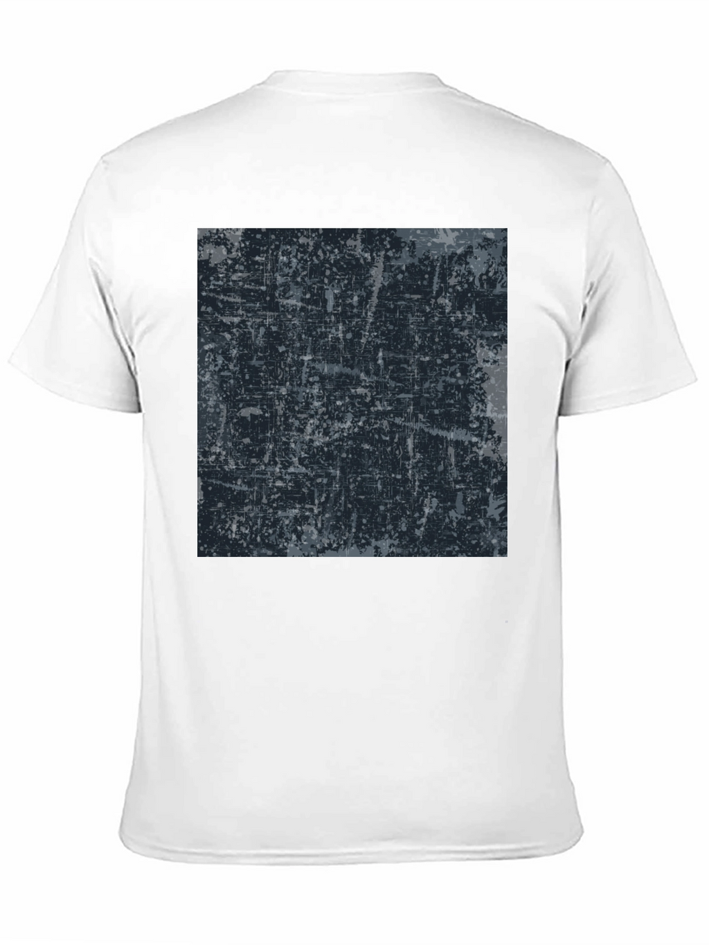 Abstract Graphic Print Black Tee