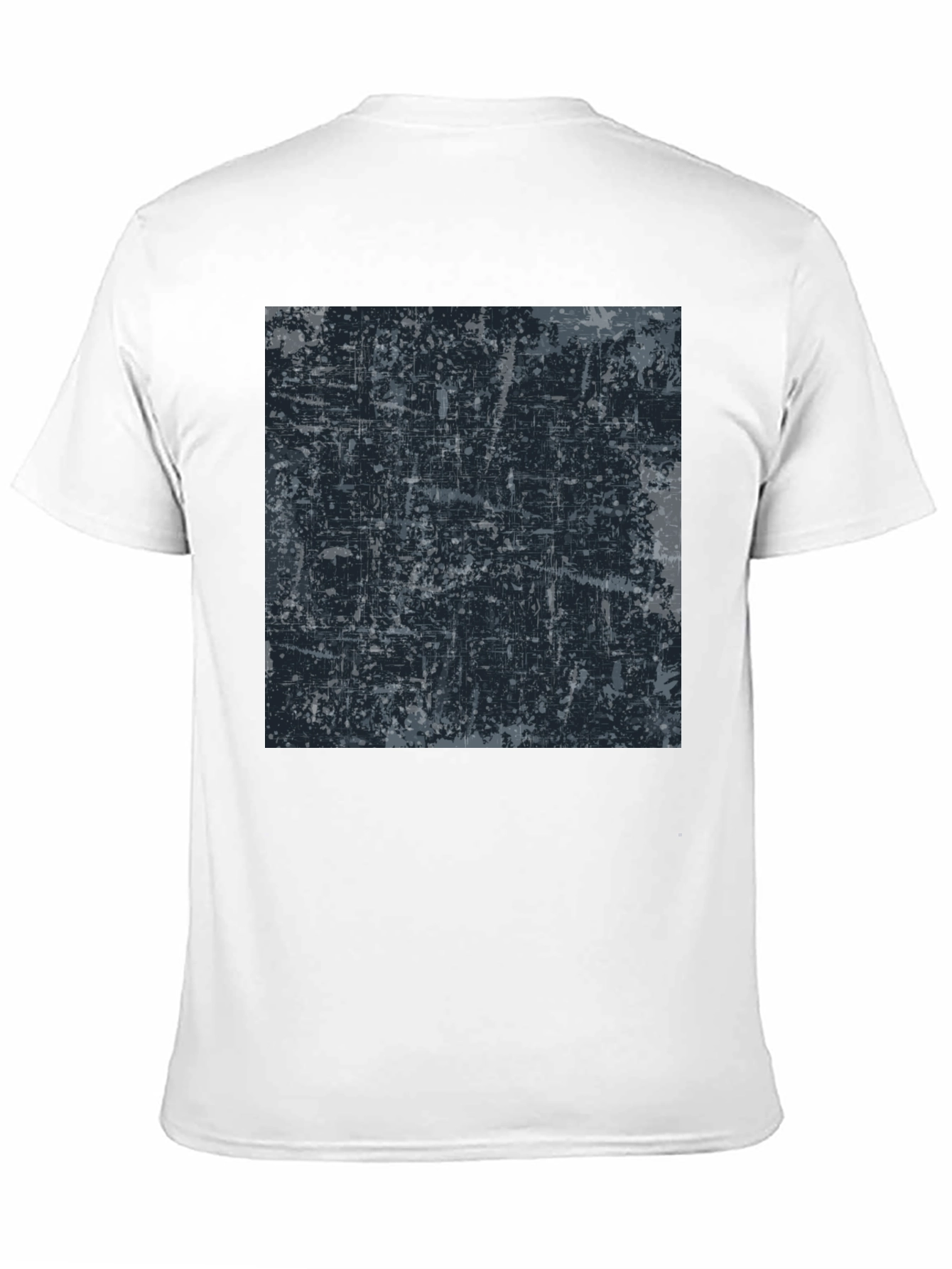 Abstract Graphic Print Black Tee