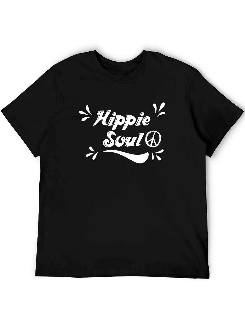 Hippie Soul Graphic T-Shirt - Black