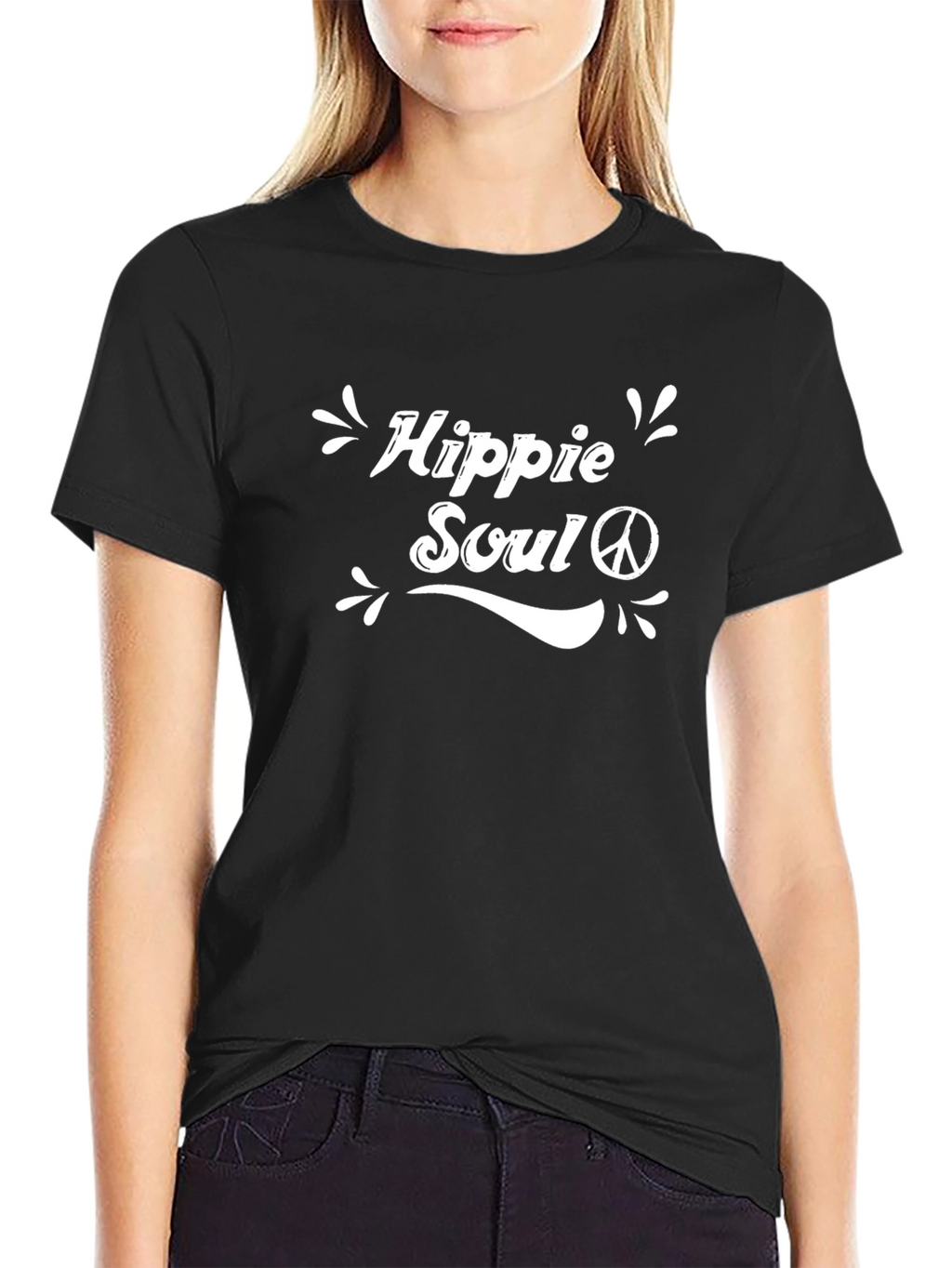 Hippie Soul Graphic T-Shirt - Black