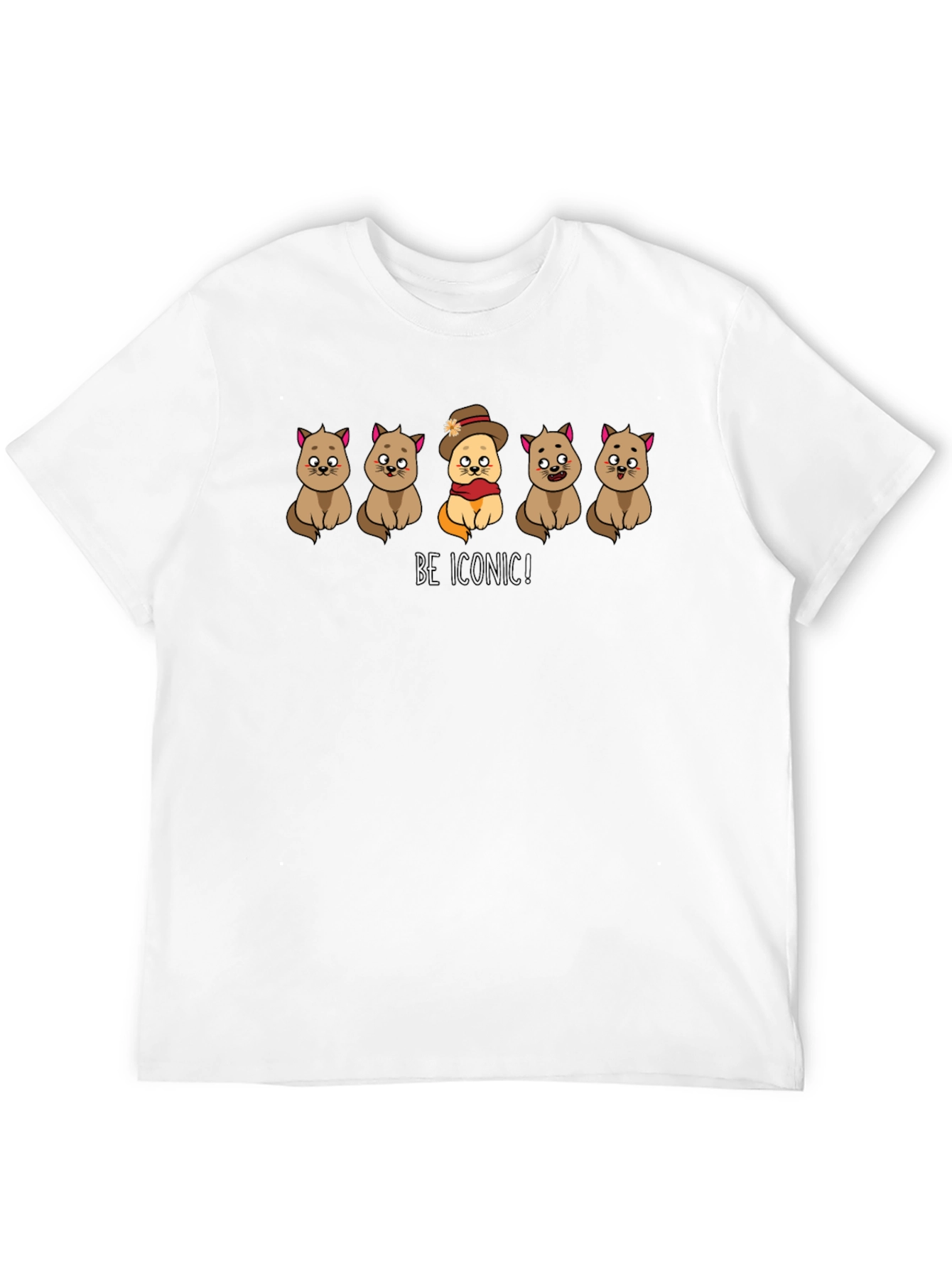 Be Iconic! Cats Graphic T-Shirt