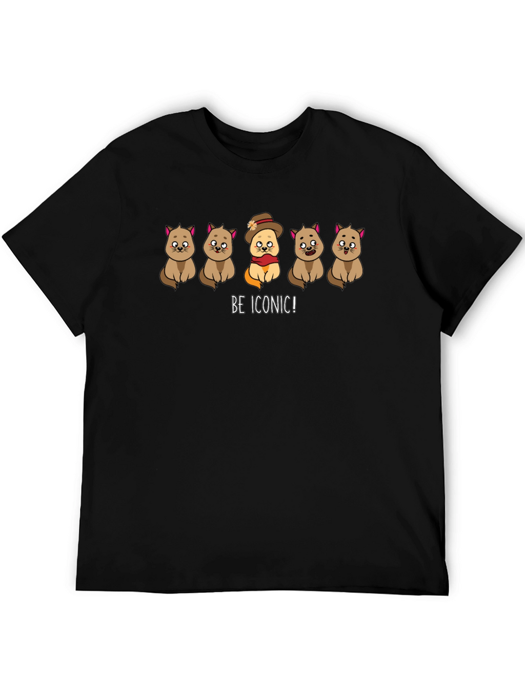 Be Iconic! Cats Graphic T-Shirt