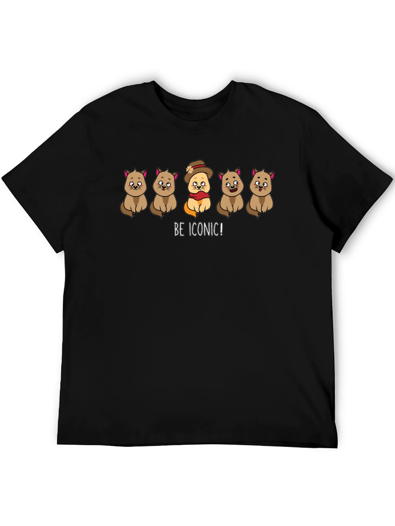 Be Iconic! Cats Graphic T-Shirt