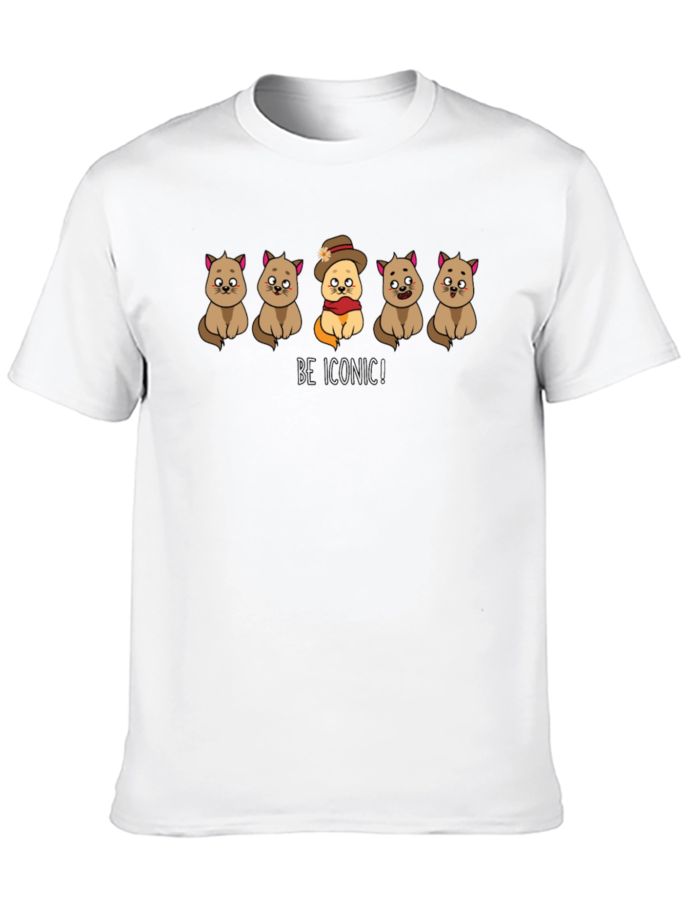 Be Iconic! Cats Graphic T-Shirt