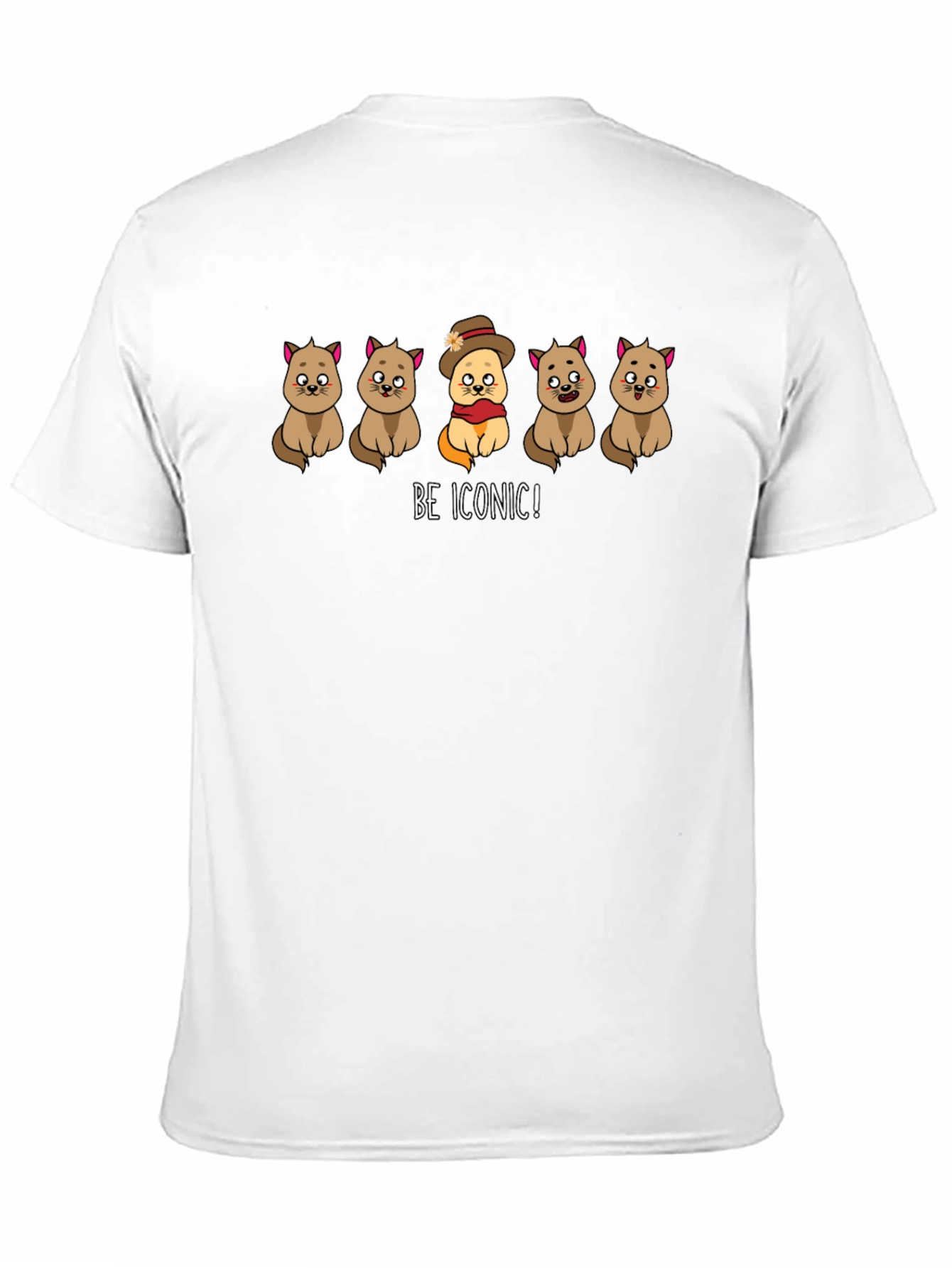 Be Iconic! Cats Graphic T-Shirt