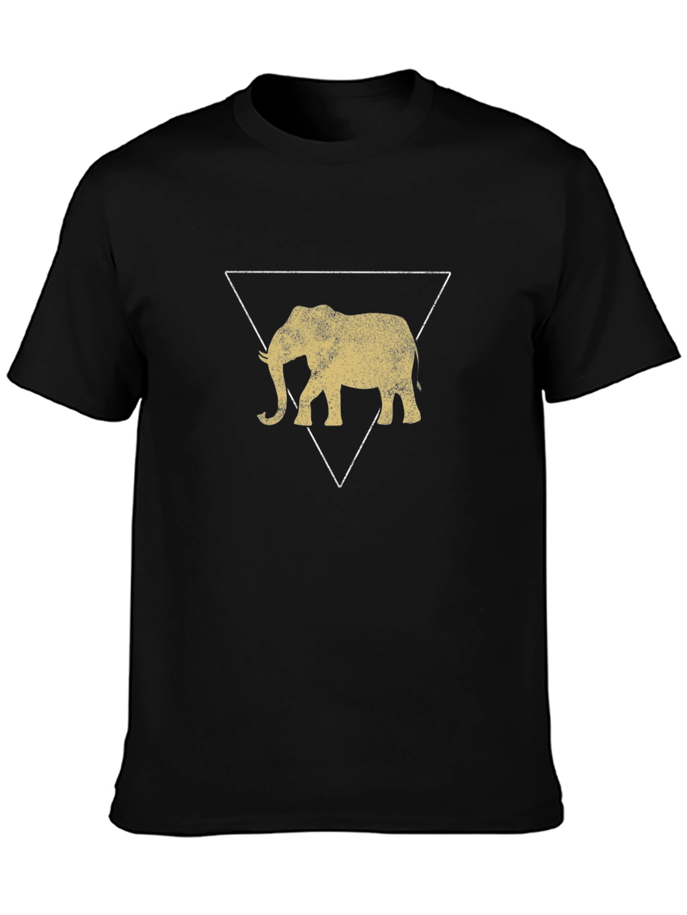 Elephant Triangle T-Shirt - Stylish Graphic Tee
