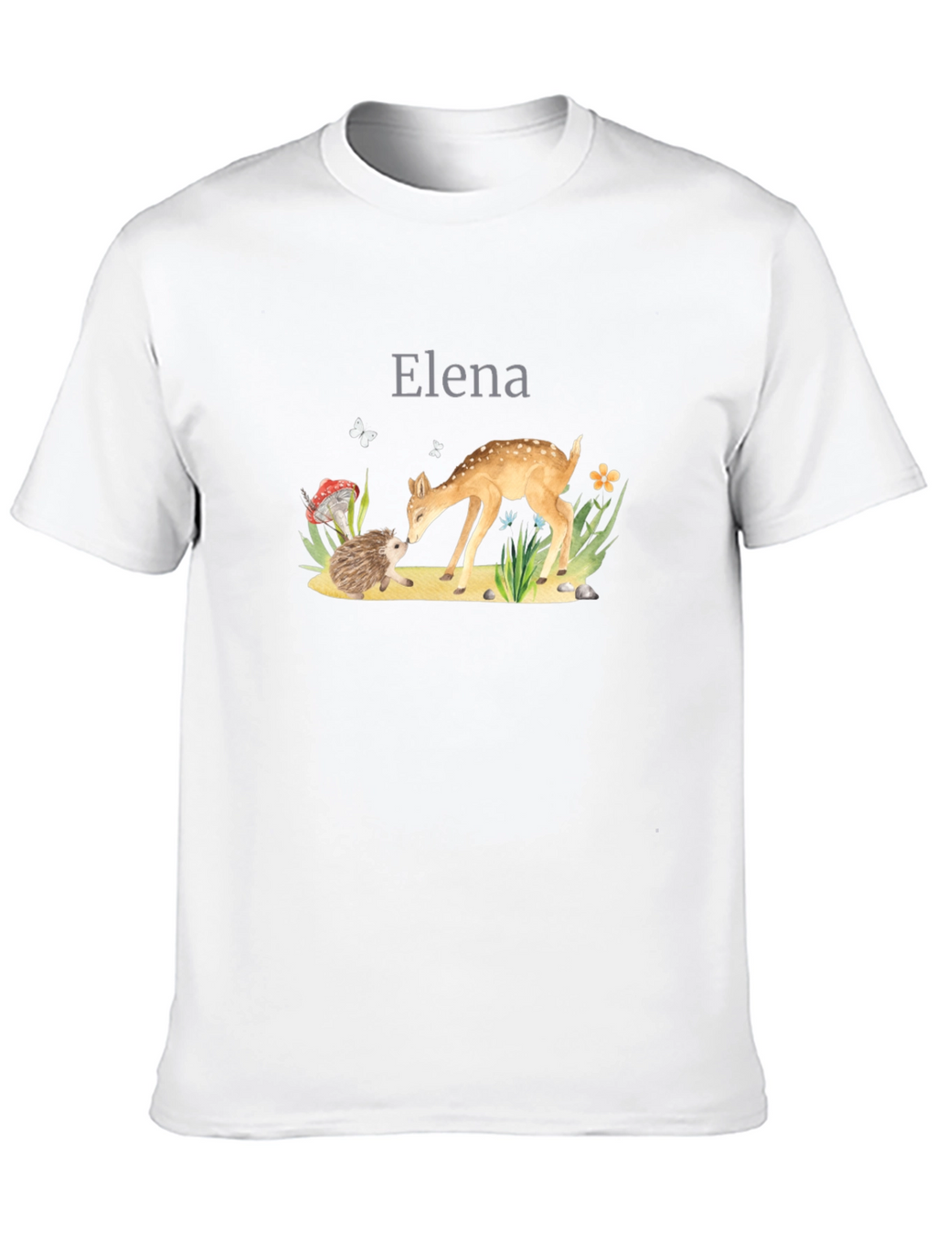 Elena Forest Friends Black T-Shirt