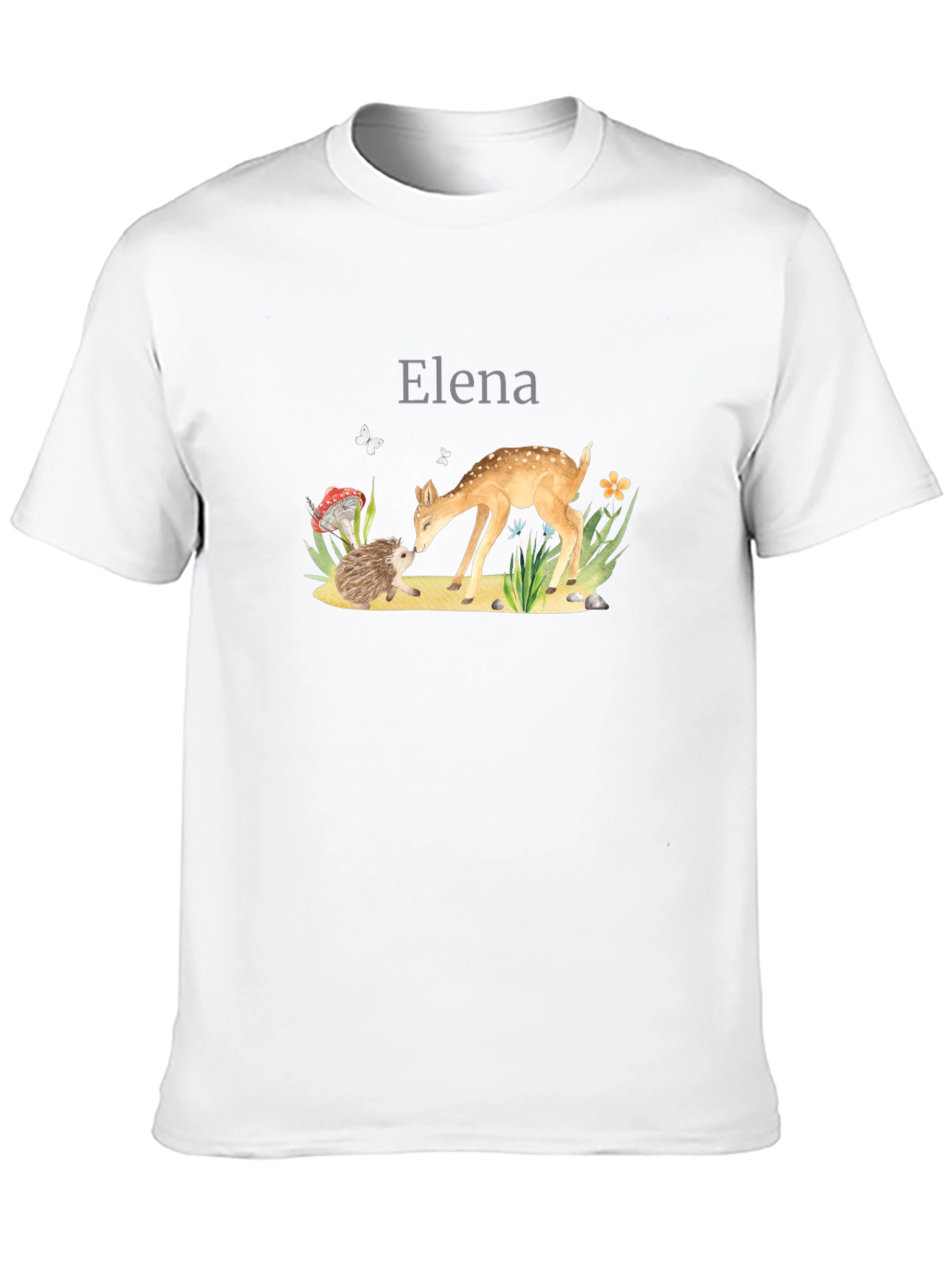Elena Forest Friends Black T-Shirt