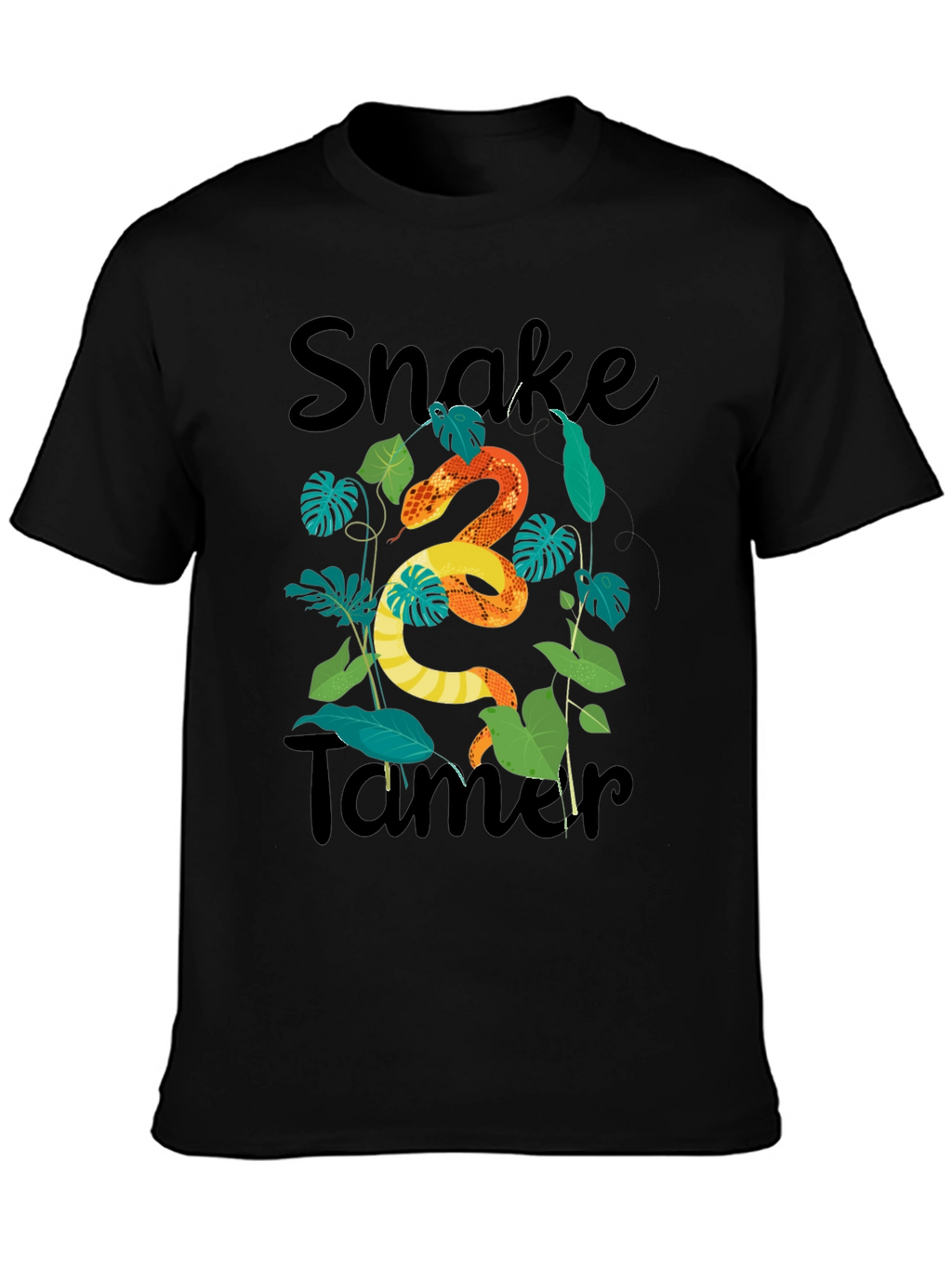 Snake Tamer Graphic Tee - Black