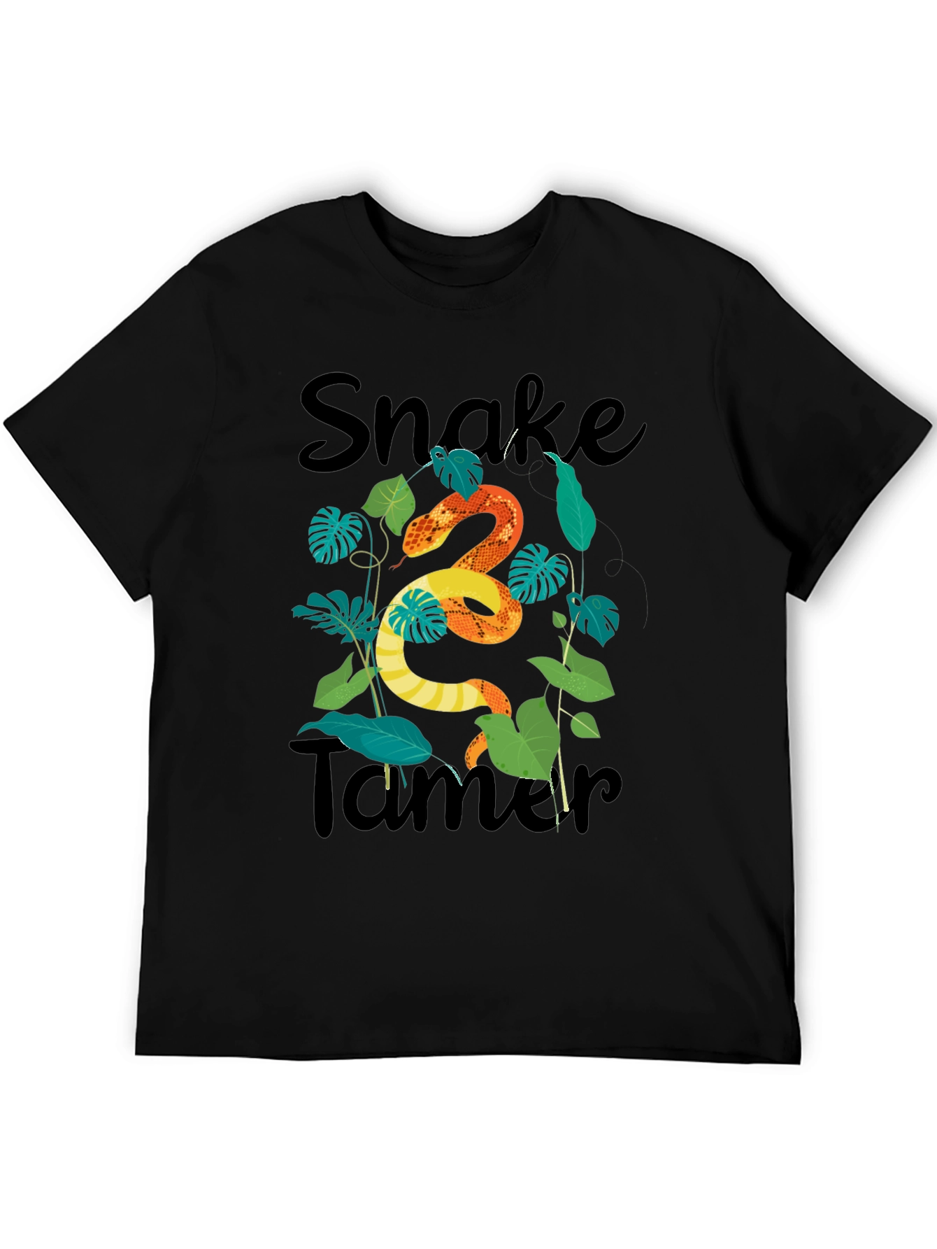 Snake Tamer Graphic Tee - Black