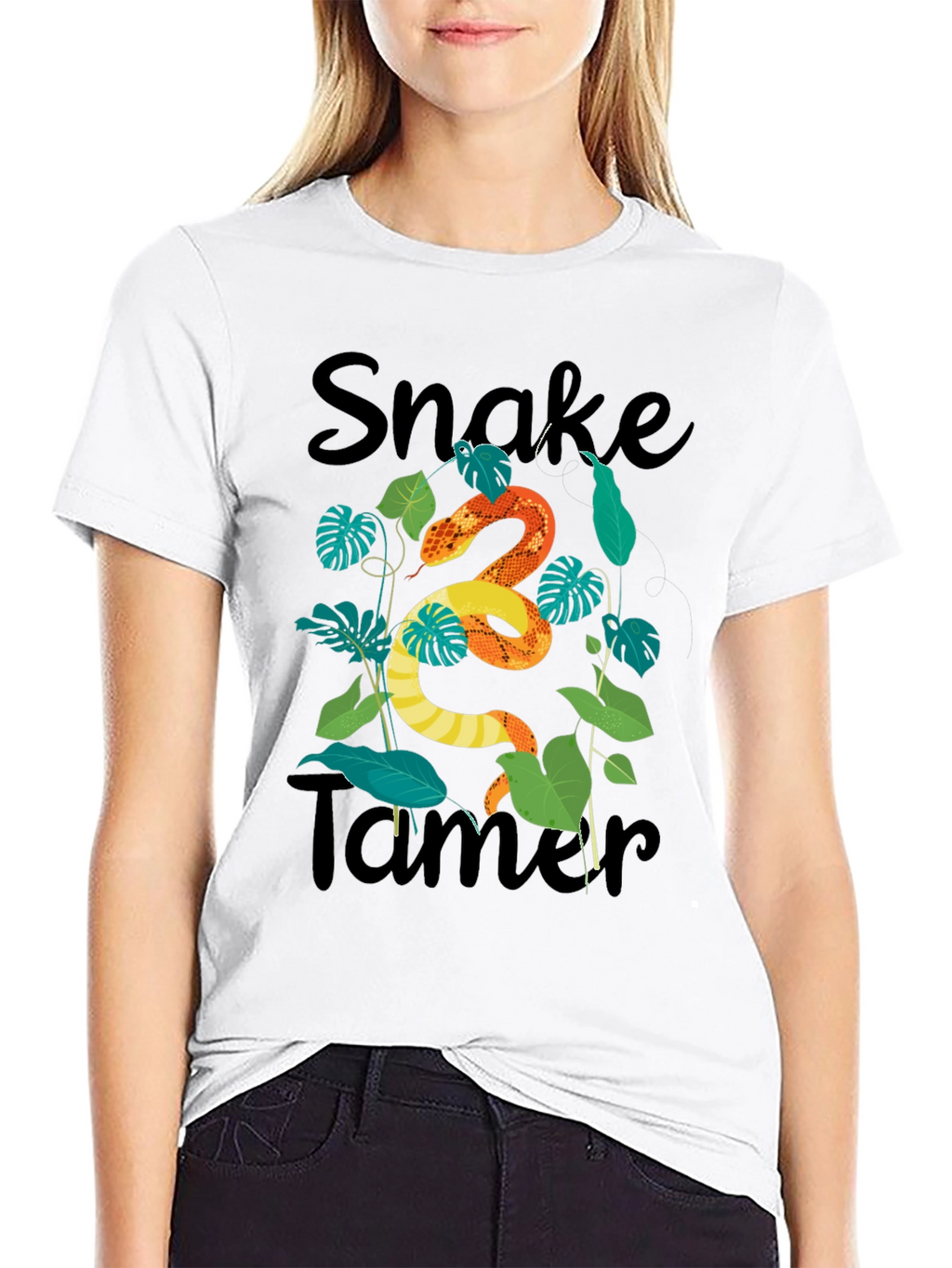 Snake Tamer Graphic Tee - Black