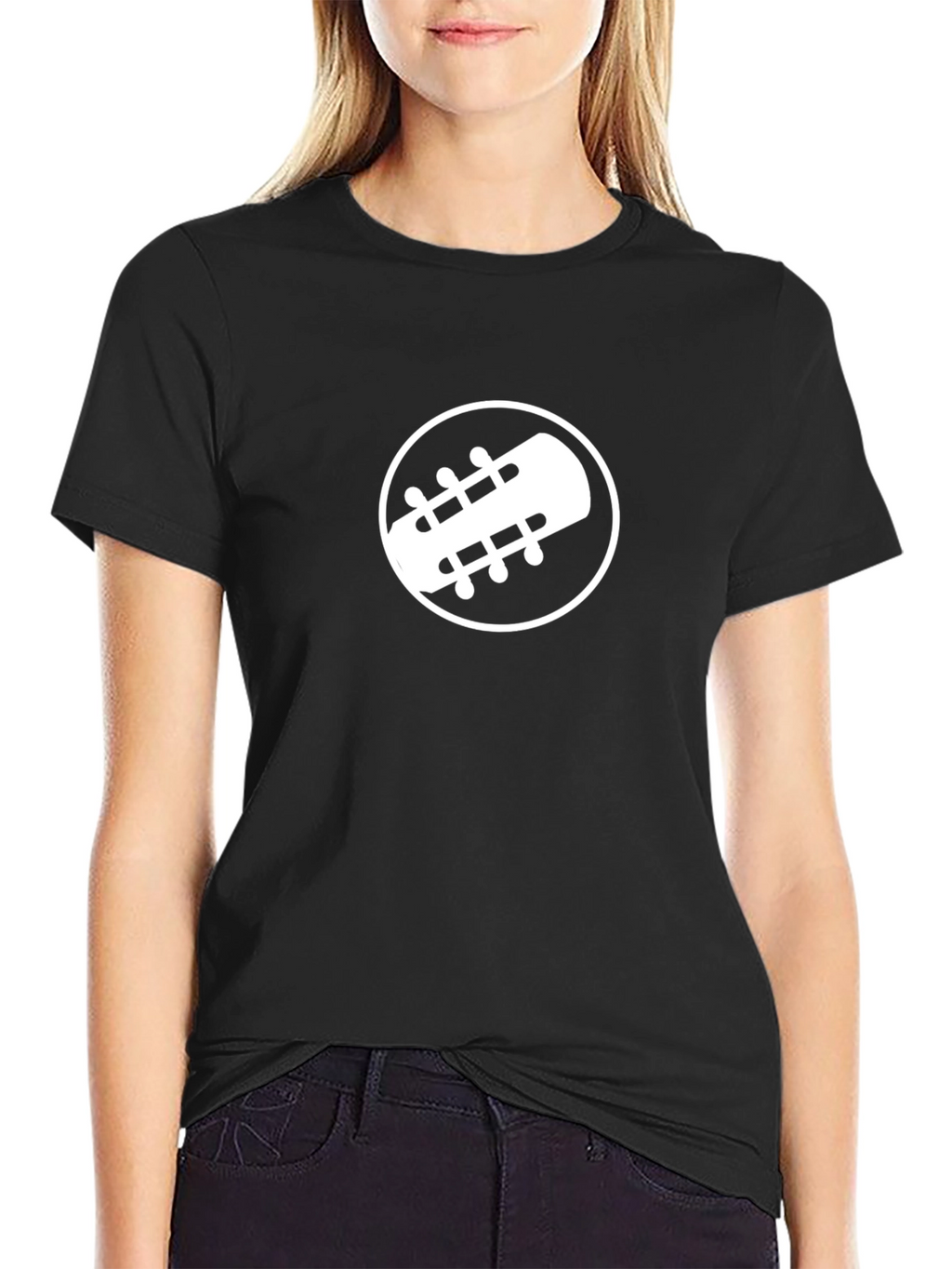 Guitar Headstock Graphic Tee - Music Lovers T-Shirt