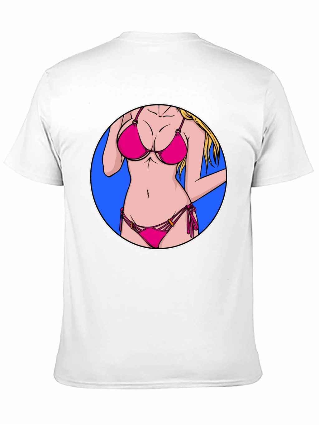 Bikini Girl Graphic T-Shirt - Black Cotton Tee