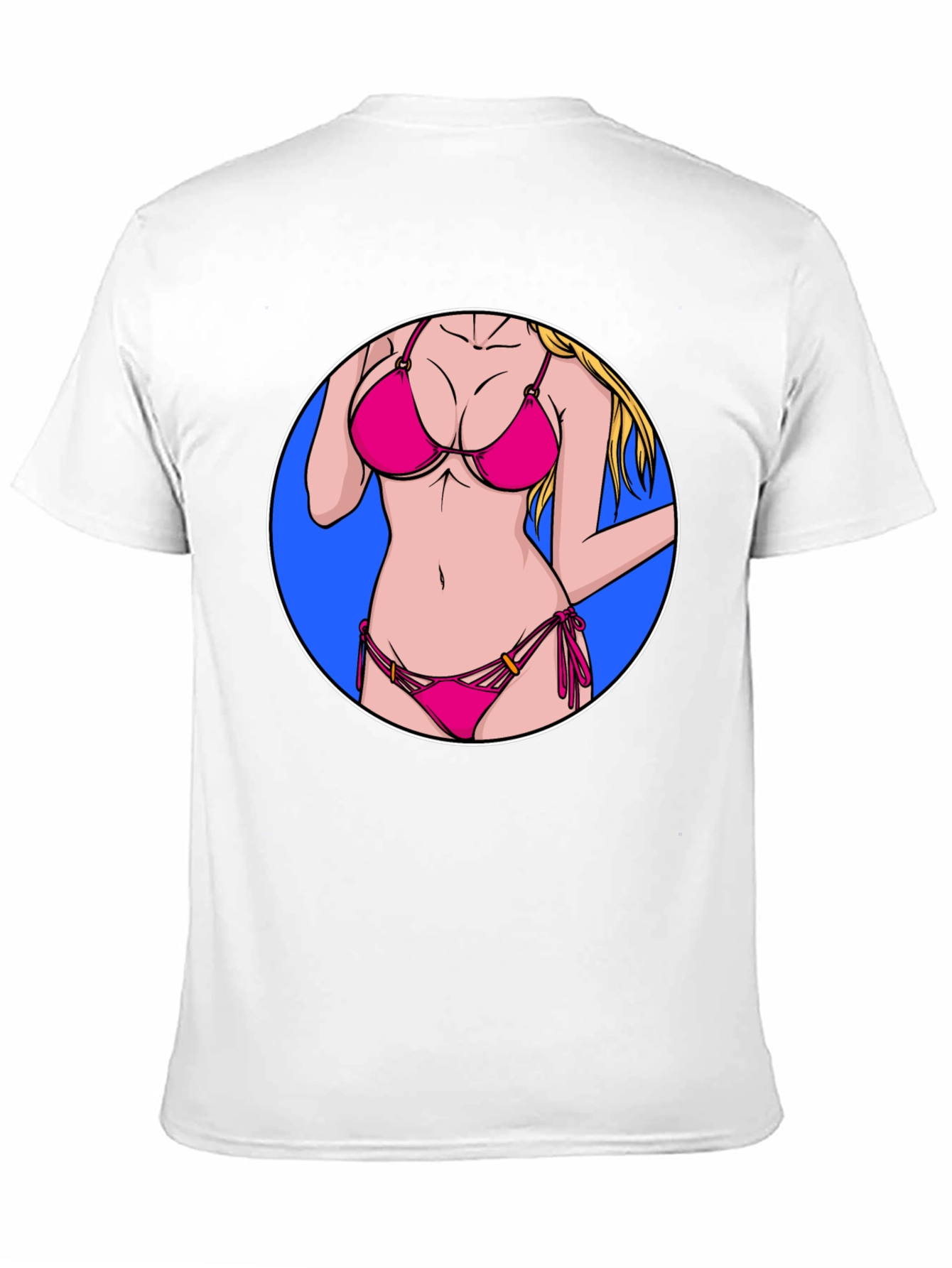 Bikini Girl Graphic T-Shirt - Black Cotton Tee