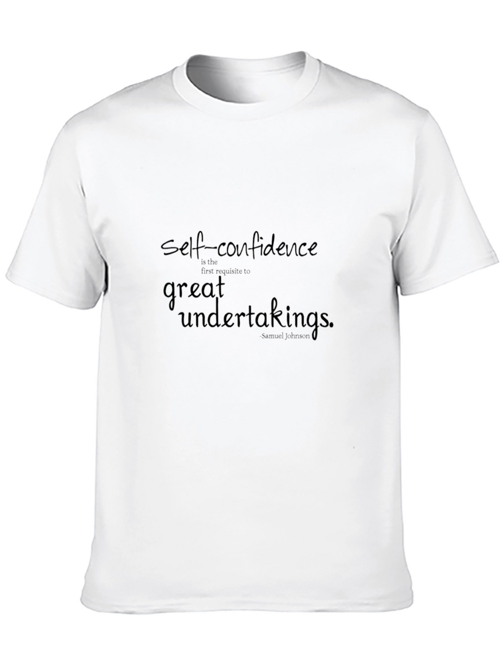 Self-Confidence Quote Black T-Shirt