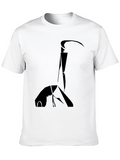 Abstract Grim Reaper Black T-Shirt