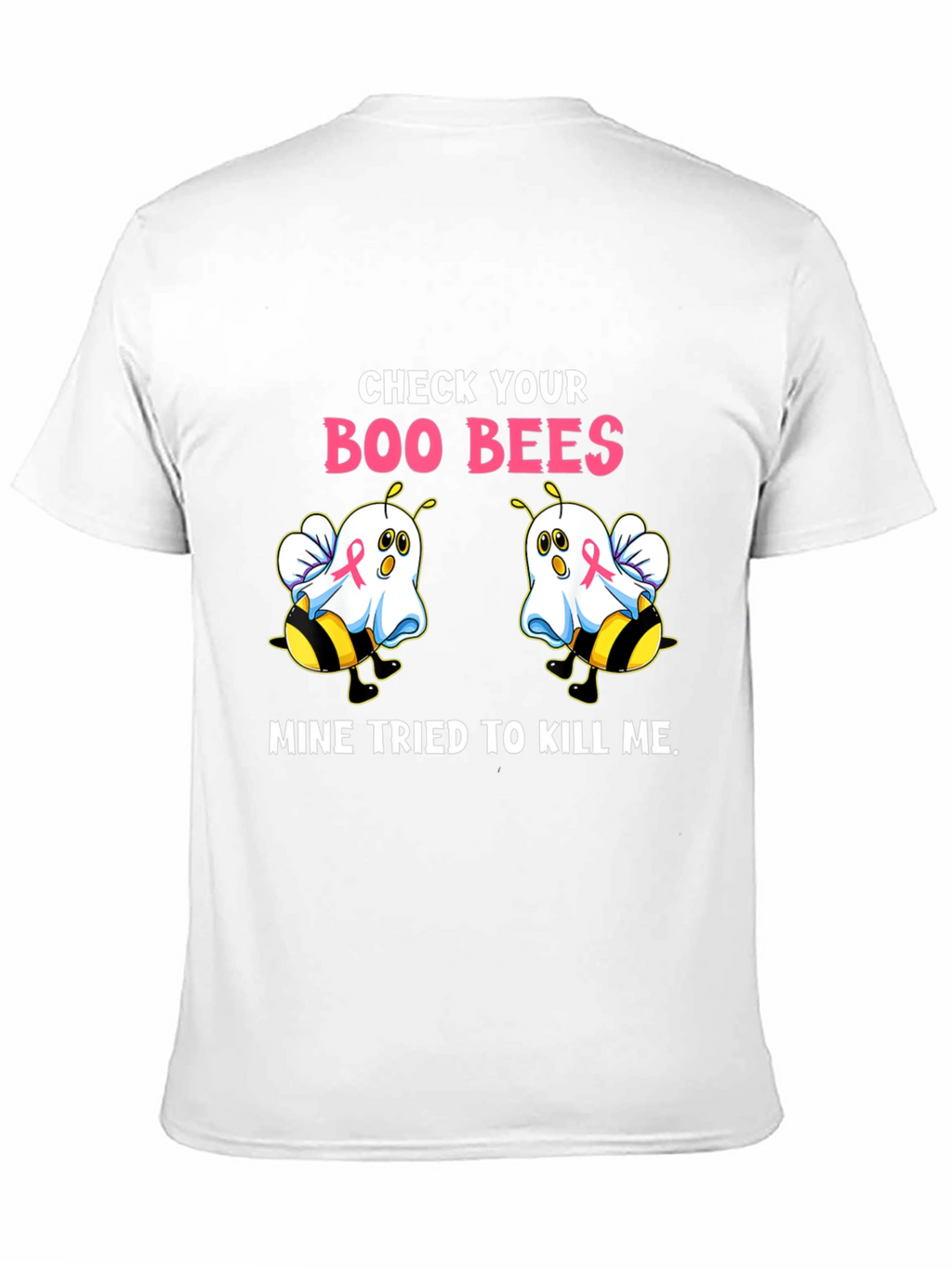 Boo Bees T-Shirt Breast Cancer Awareness Halloween Tee