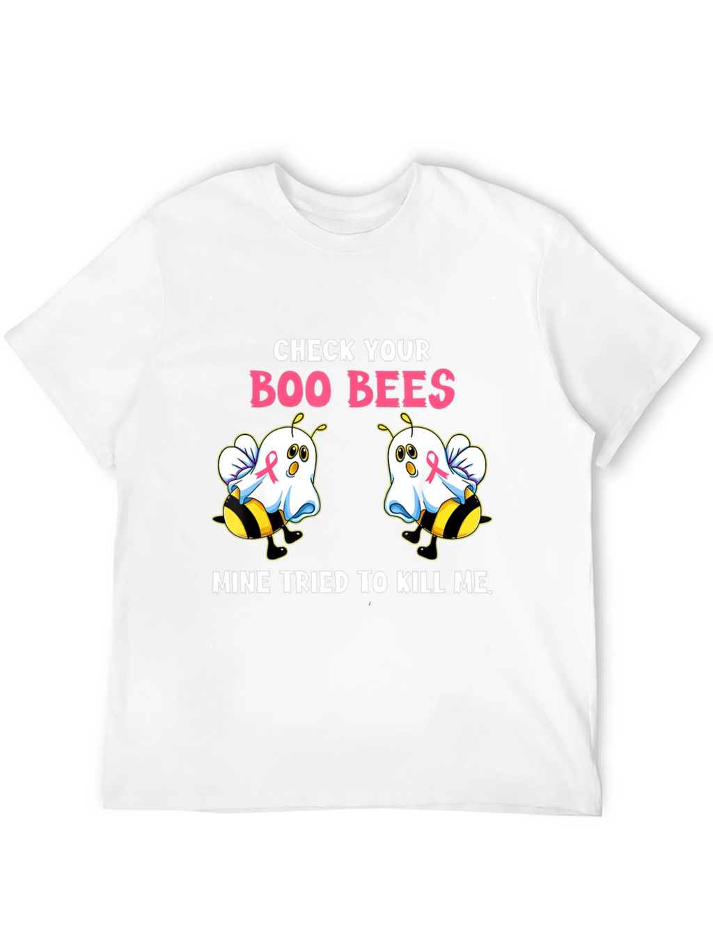 Boo Bees T-Shirt Breast Cancer Awareness Halloween Tee