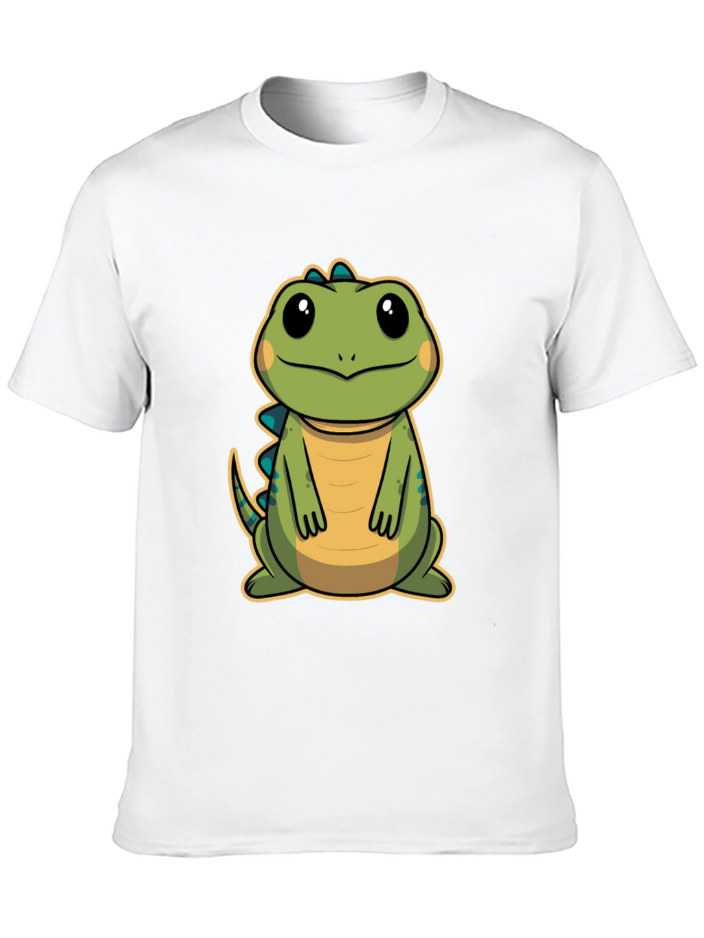 Cute Cartoon Dinosaur T-Shirt - Black