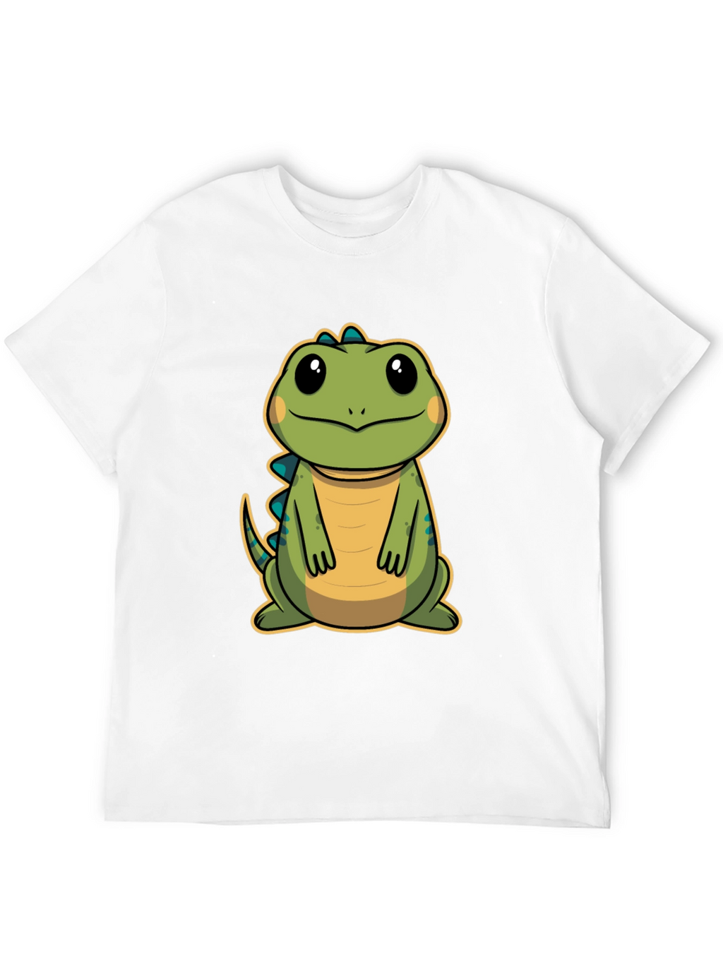 Cute Cartoon Dinosaur T-Shirt - Black