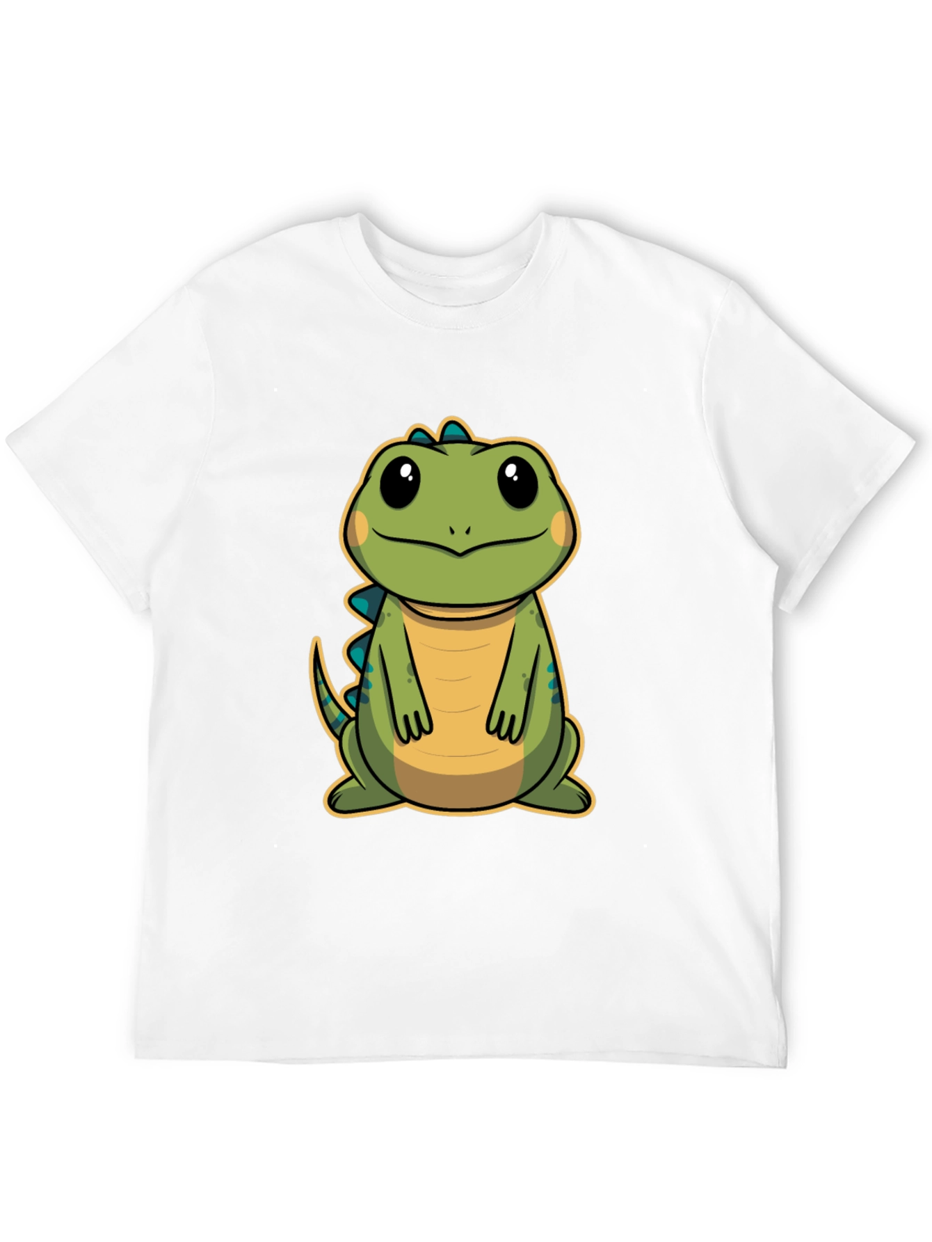 Cute Cartoon Dinosaur T-Shirt - Black