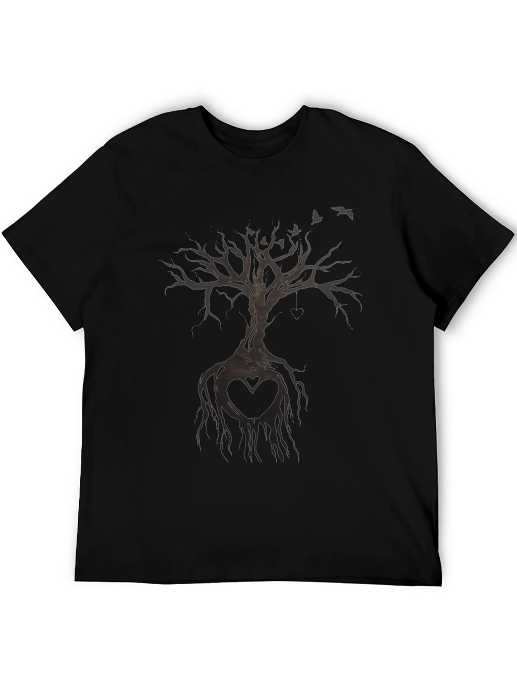 Heart Tree Black T-Shirt