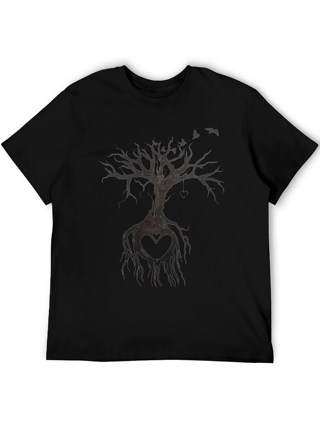 Heart Tree Black T-Shirt