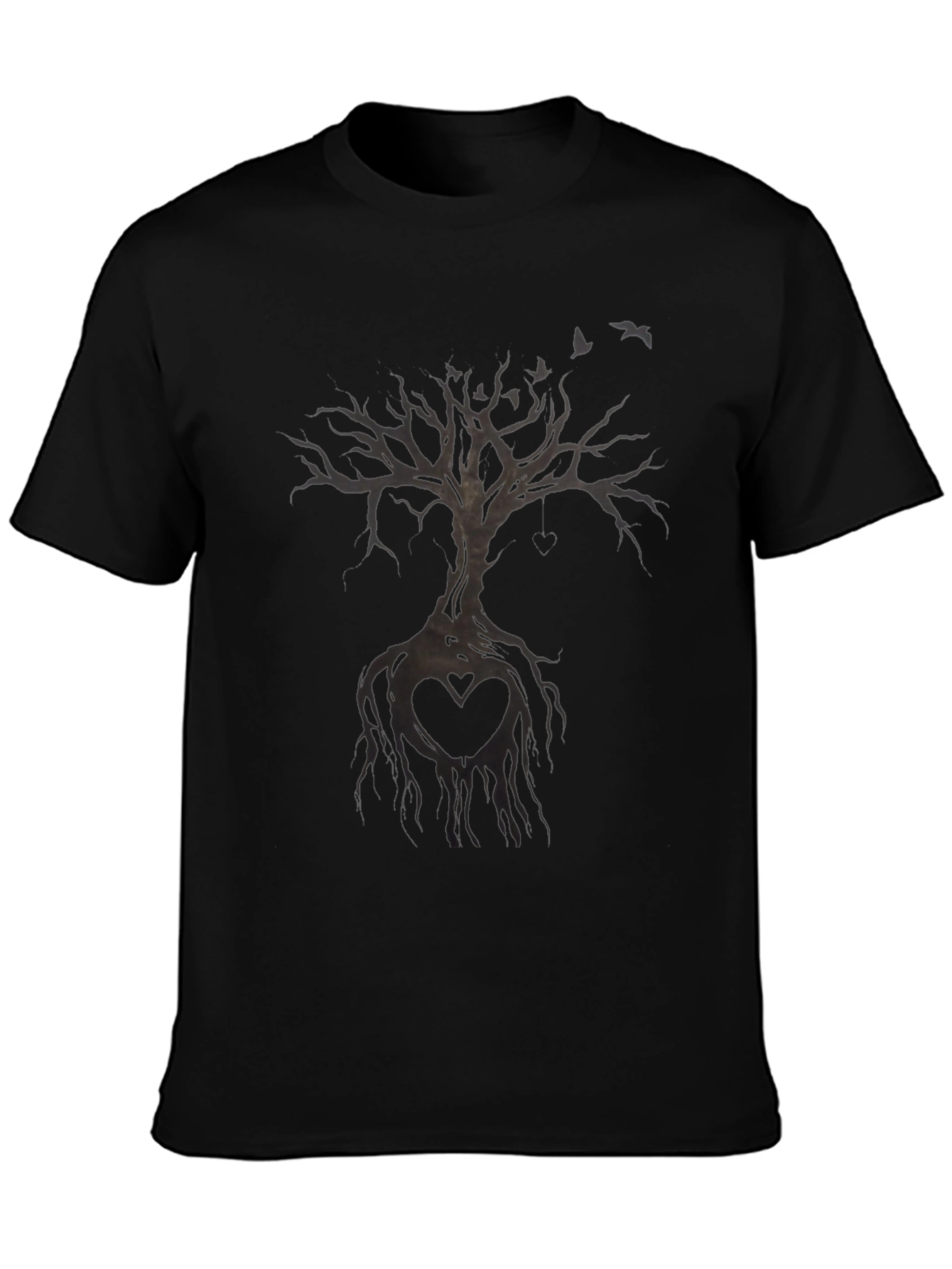 Heart Tree Black T-Shirt