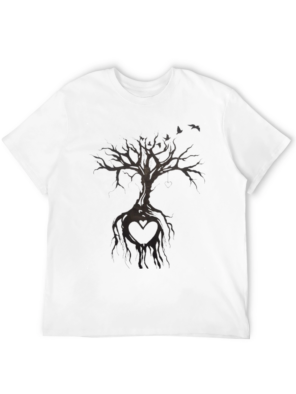 Heart Tree Black T-Shirt