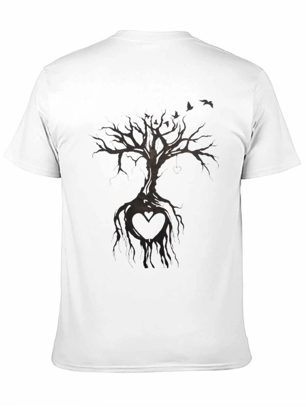 Heart Tree Black T-Shirt