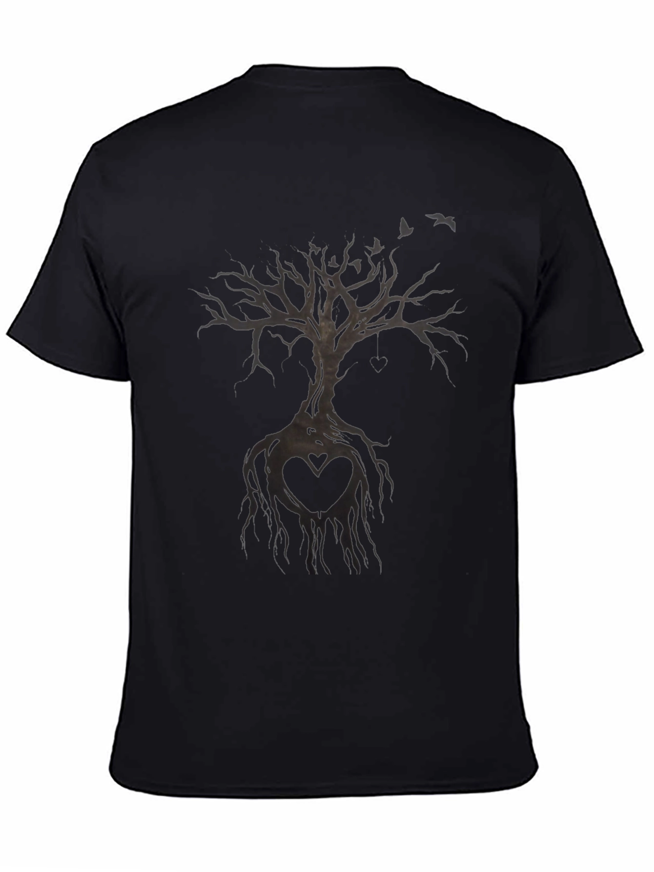 Heart Tree Black T-Shirt