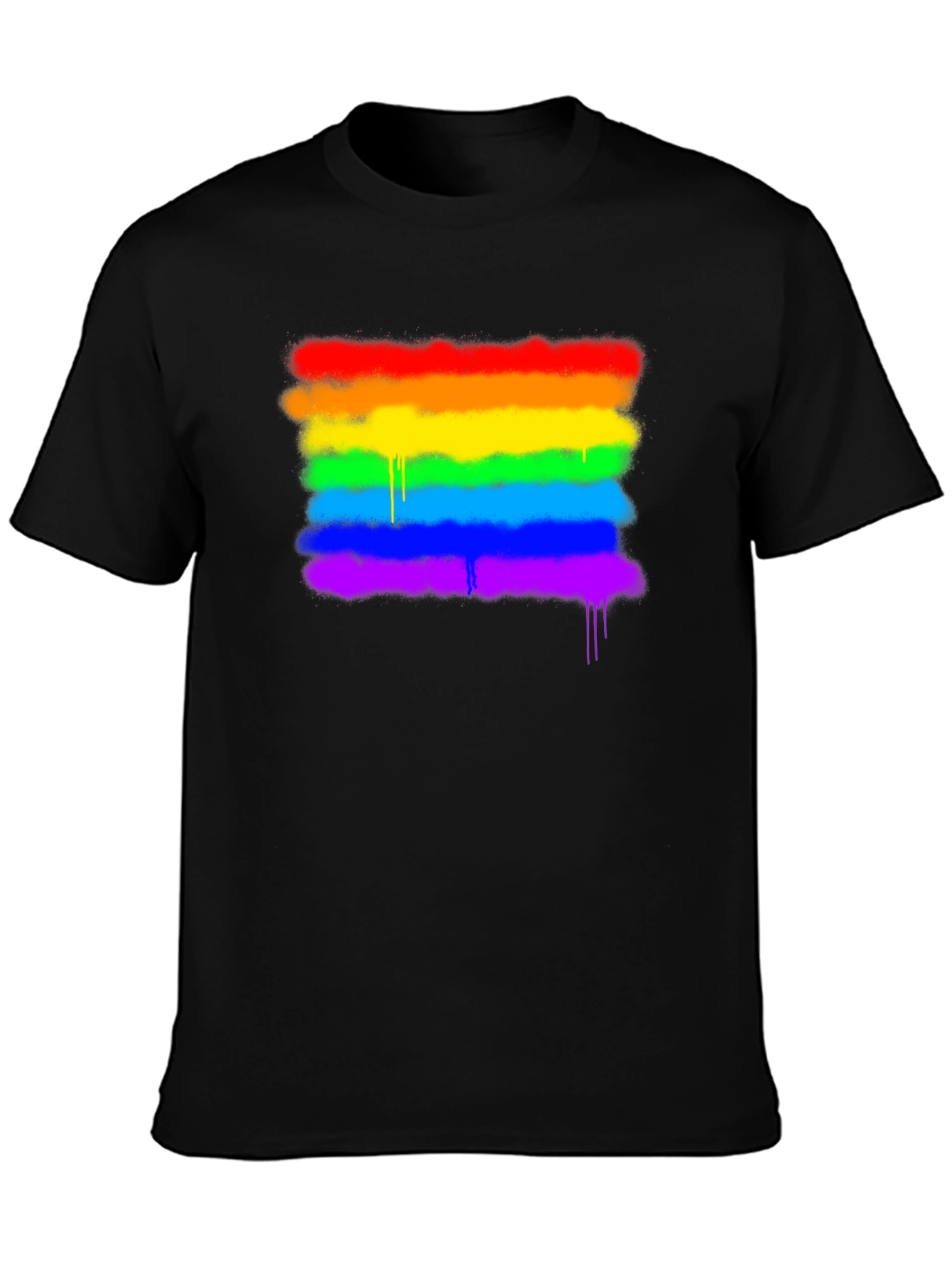 Pride Rainbow Spray Graphic T-Shirt