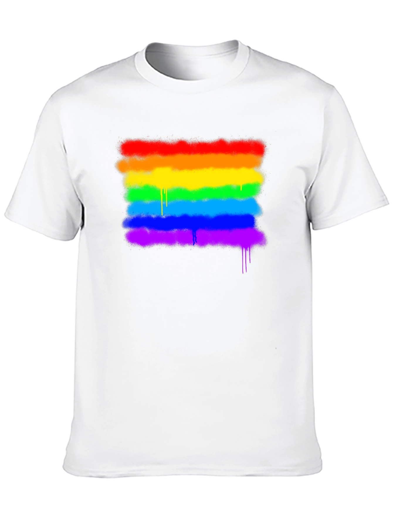 Pride Rainbow Spray Graphic T-Shirt