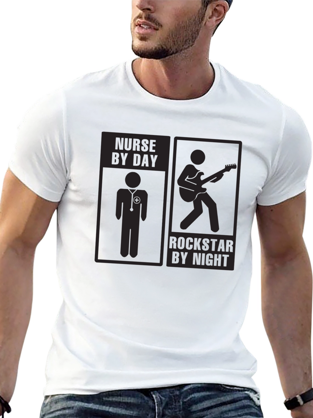 Nurse by Day Rockstar by Night T-Shirt