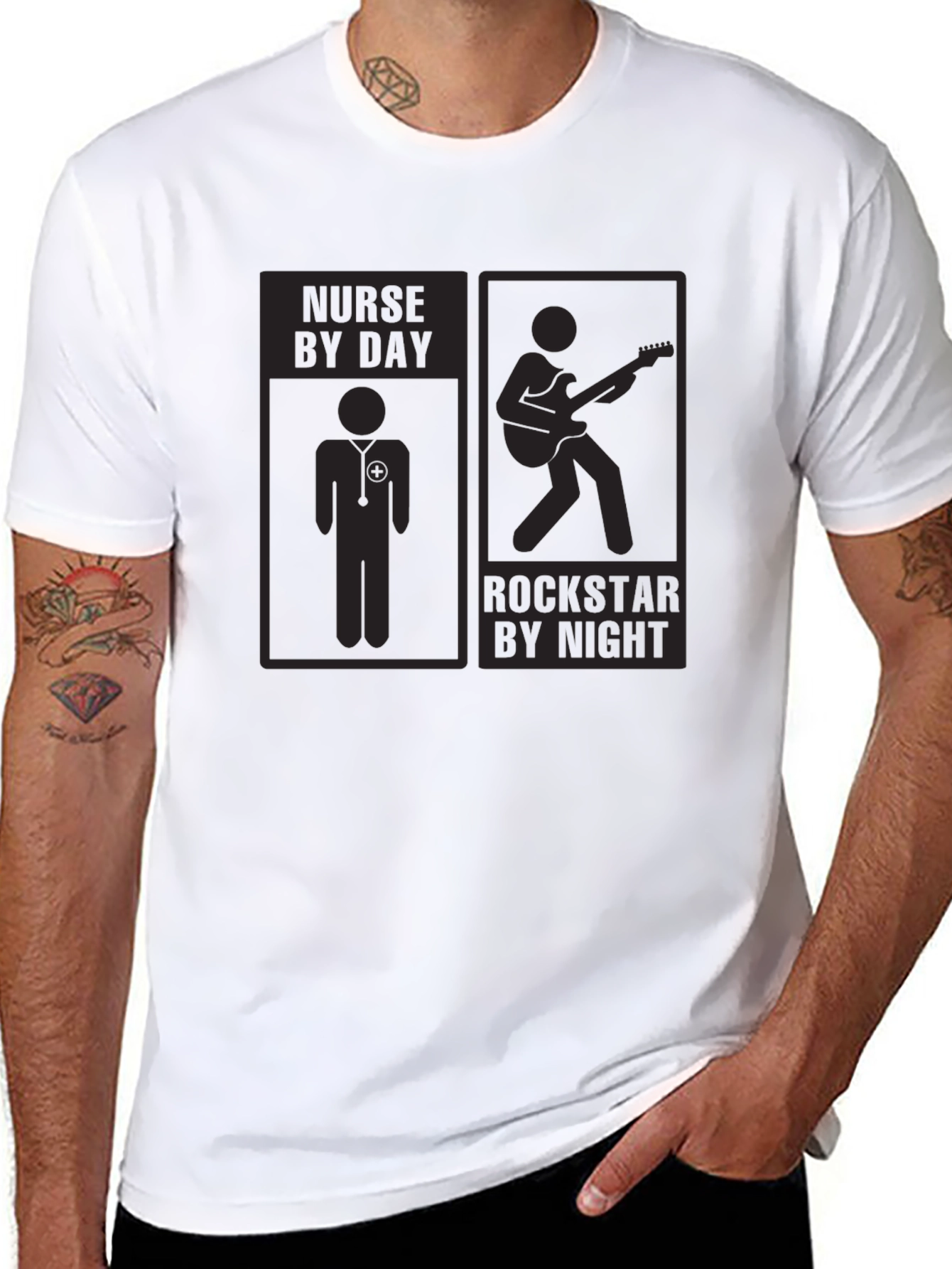 Nurse by Day Rockstar by Night T-Shirt