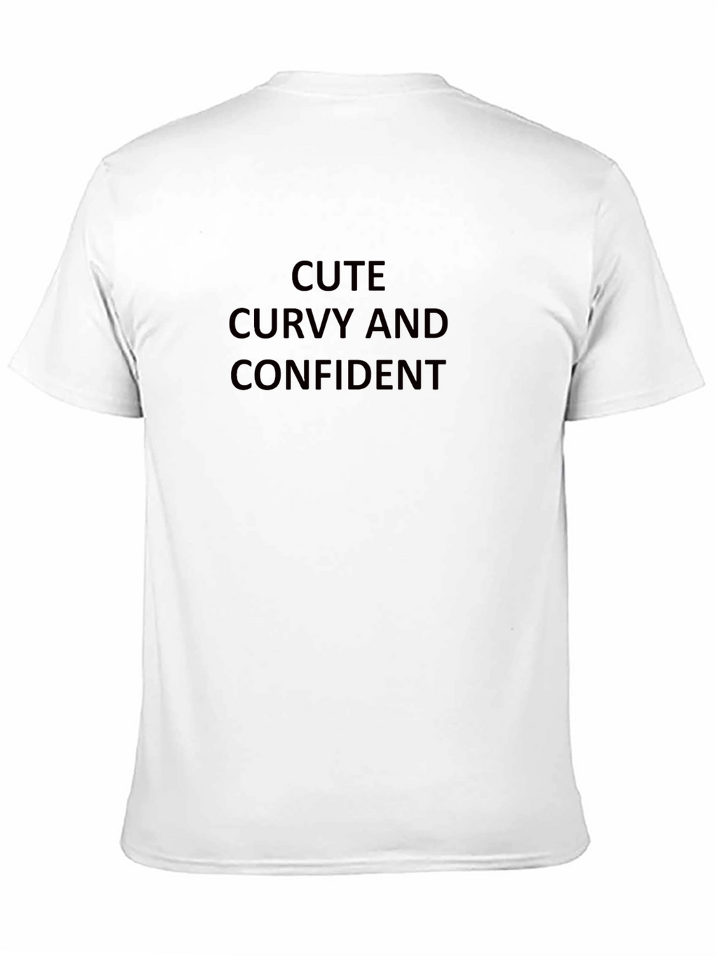 Cute Curvy Confident Black Tee