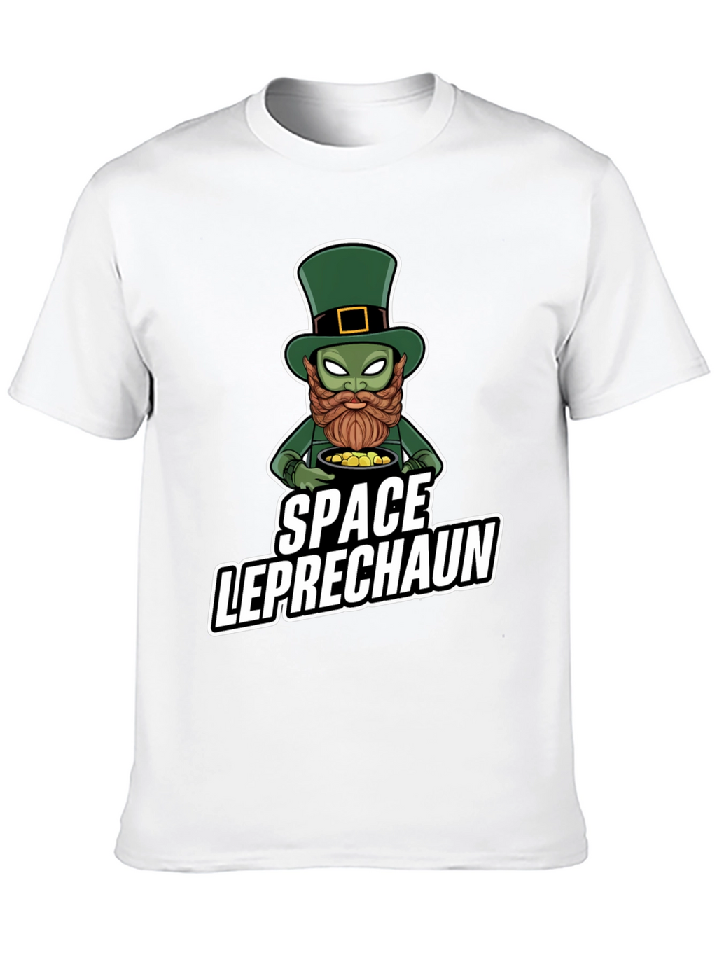 Space Leprechaun Graphic Tee - St. Patricks Day T-Shirt