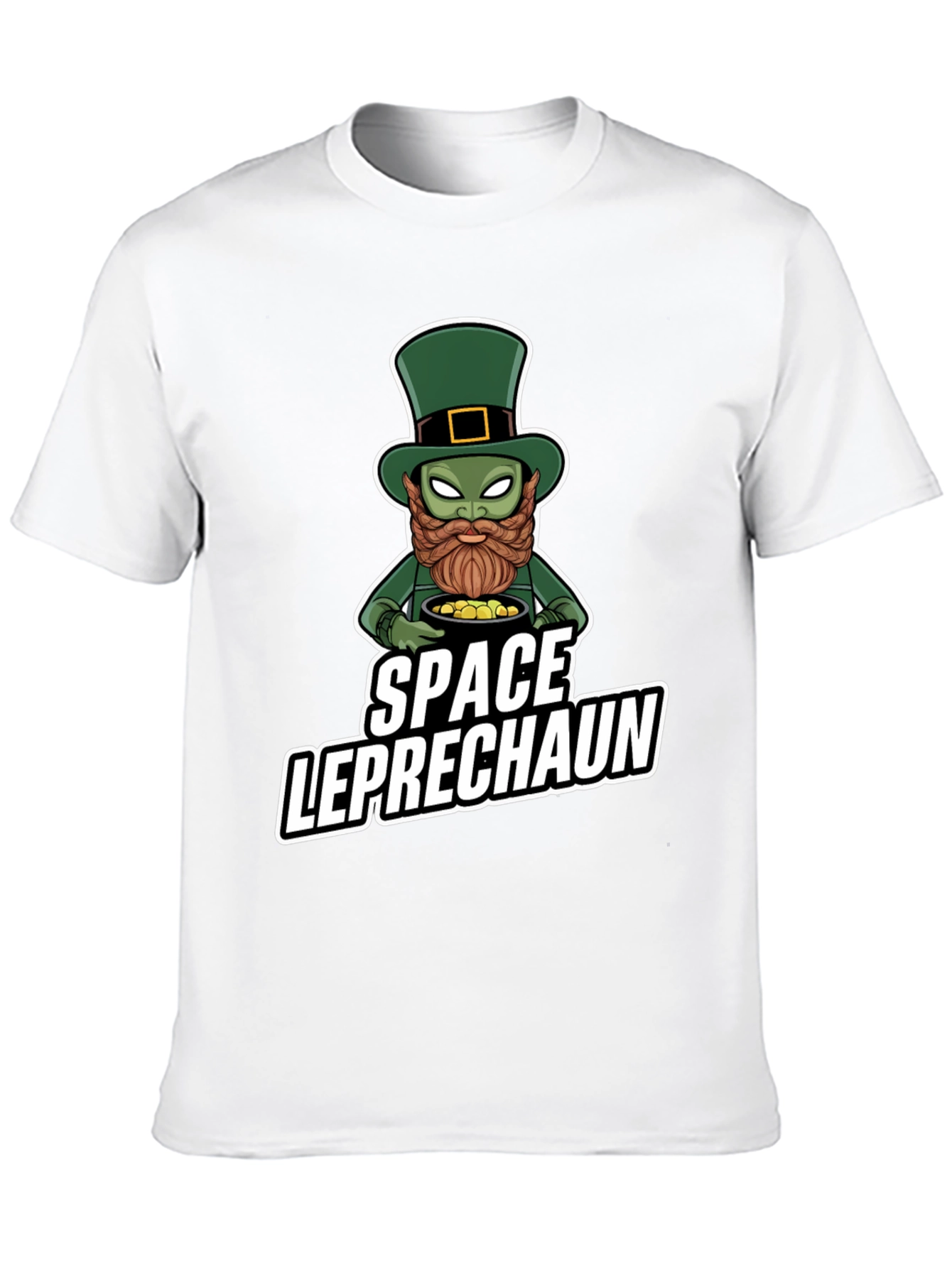Space Leprechaun Graphic Tee - St. Patricks Day T-Shirt