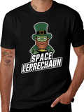 Space Leprechaun Graphic Tee - St. Patricks Day T-Shirt