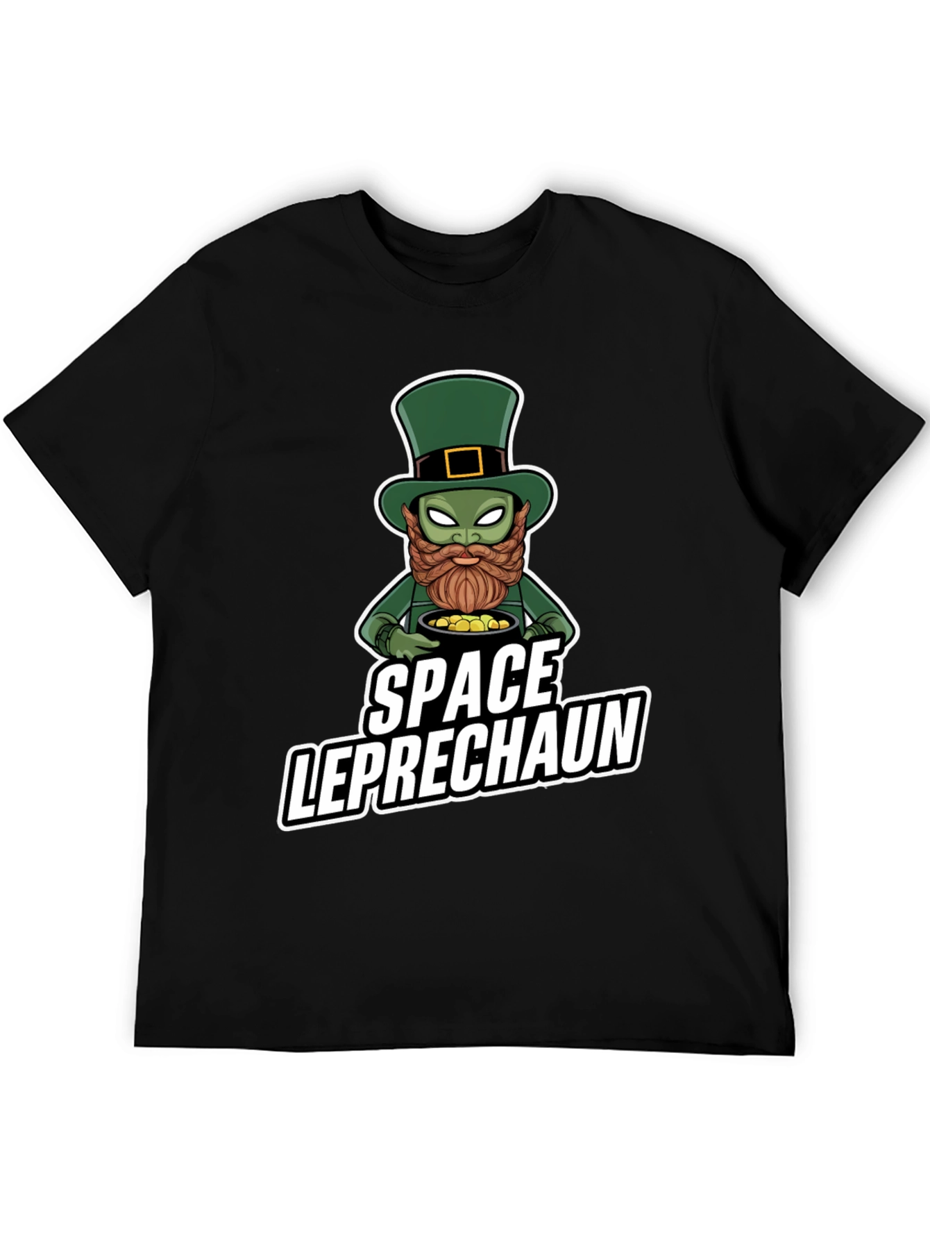 Space Leprechaun Graphic Tee - St. Patricks Day T-Shirt