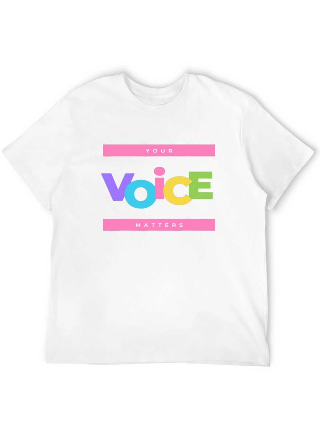 Your Voice Matters Graphic Tee - Black Unisex T-Shirt